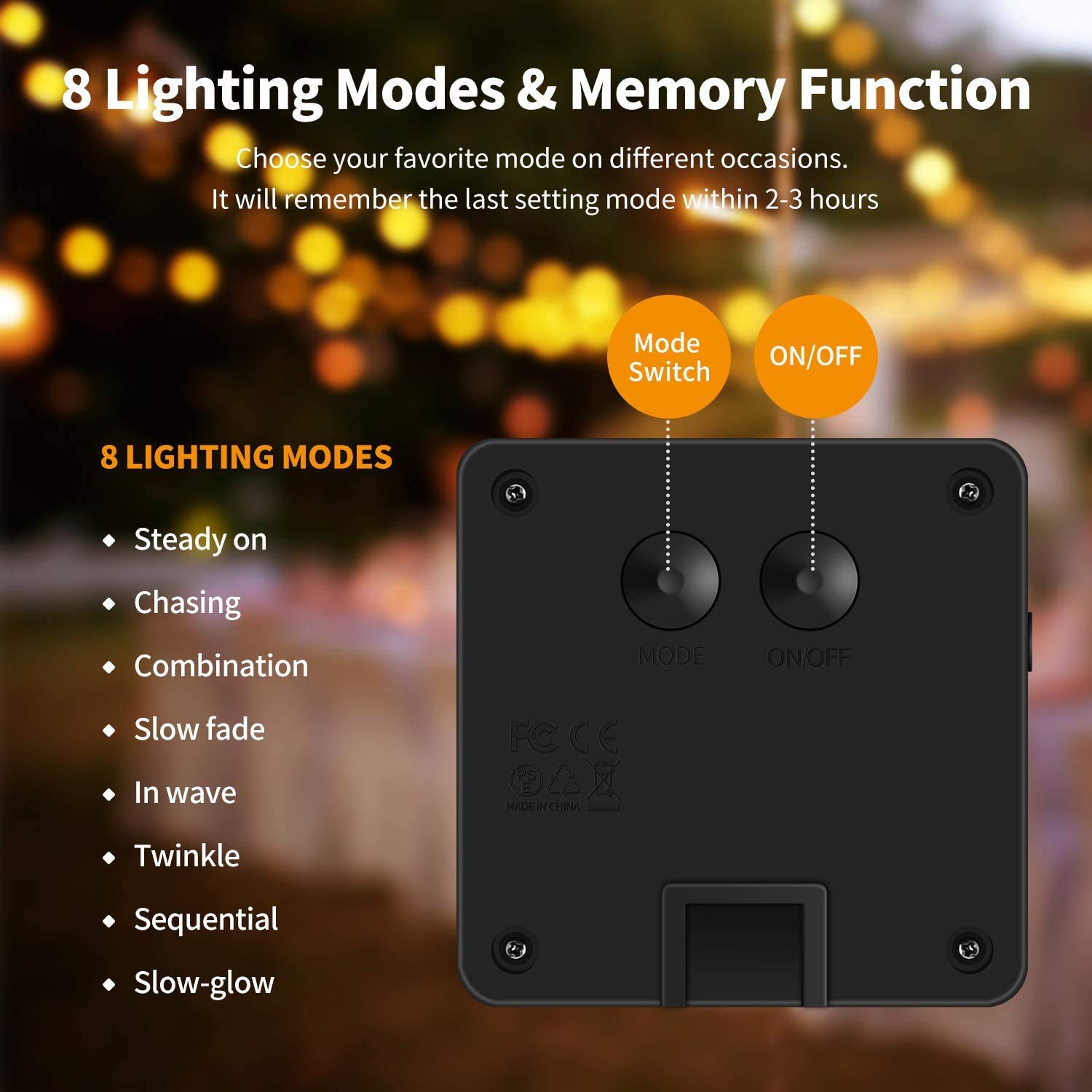 Mumuxi 2 Pack Solar String Lights Outdoor 72Ft 200 Led Fairy Lights Solar Powered With 8 Modes Waterproof Copper Wire Twinkle For Patio, Yard, Trees, Christmas, Wedding, Party, Warm White