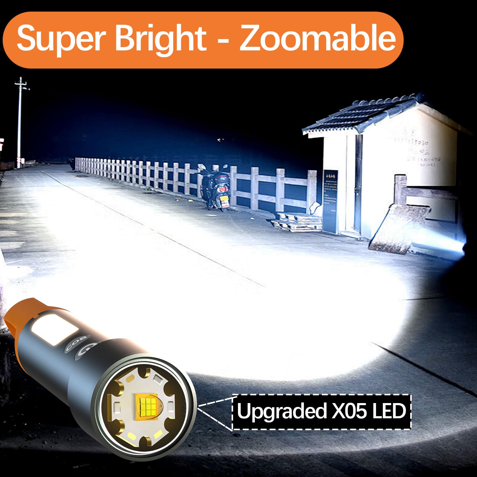 Laryeecha Flashlights High Lumens Rechargeable,9 Modes, 20,000 Lumen,Zoomable Powerful Handheld Tactical Flashlight,Waterproof Super Bright Flash Light For Home,Lightweight Aluminium Shockproof