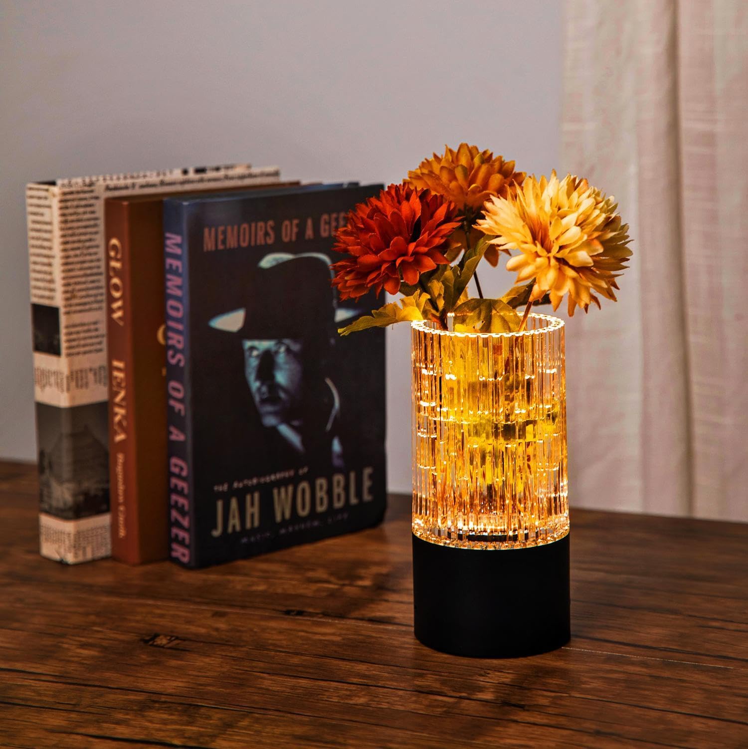 Anshenya Cordless Table Lamps Small Vase Lamp Outdoor Decor Battery Operated Lights Led For Bedroom Unique Desk Light Office Rechargeable Home 4000Mah Coffee Dining Bar Accessories With Usb Port (Black)