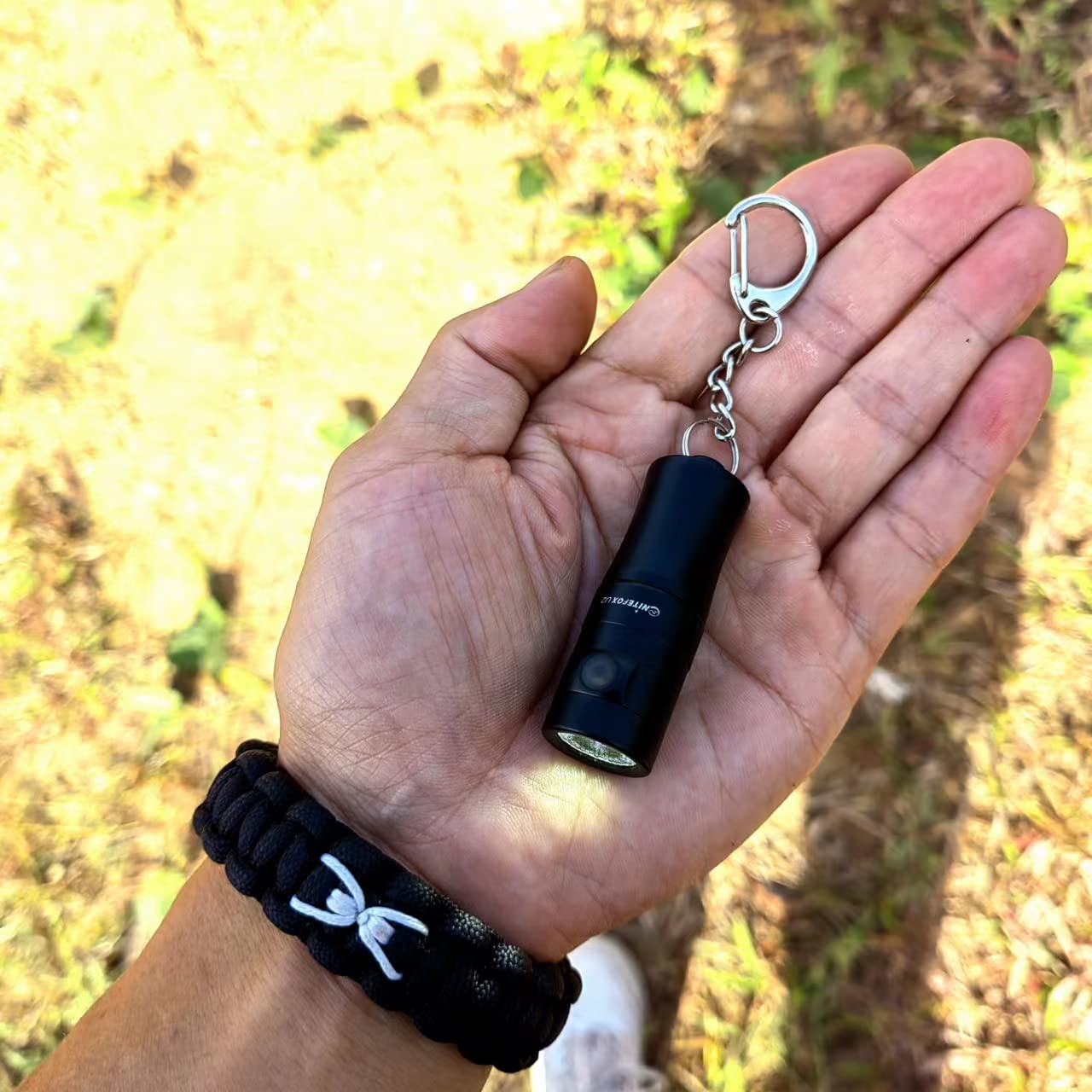 Nitefox U2 Mini Keychain Flashlight Usb Rechargeable Side Switch 400 Lumens High Bright With Built-In Battery Tiny Small Torch For Everyday Edc Emergency Dog Walking Camping Hiking