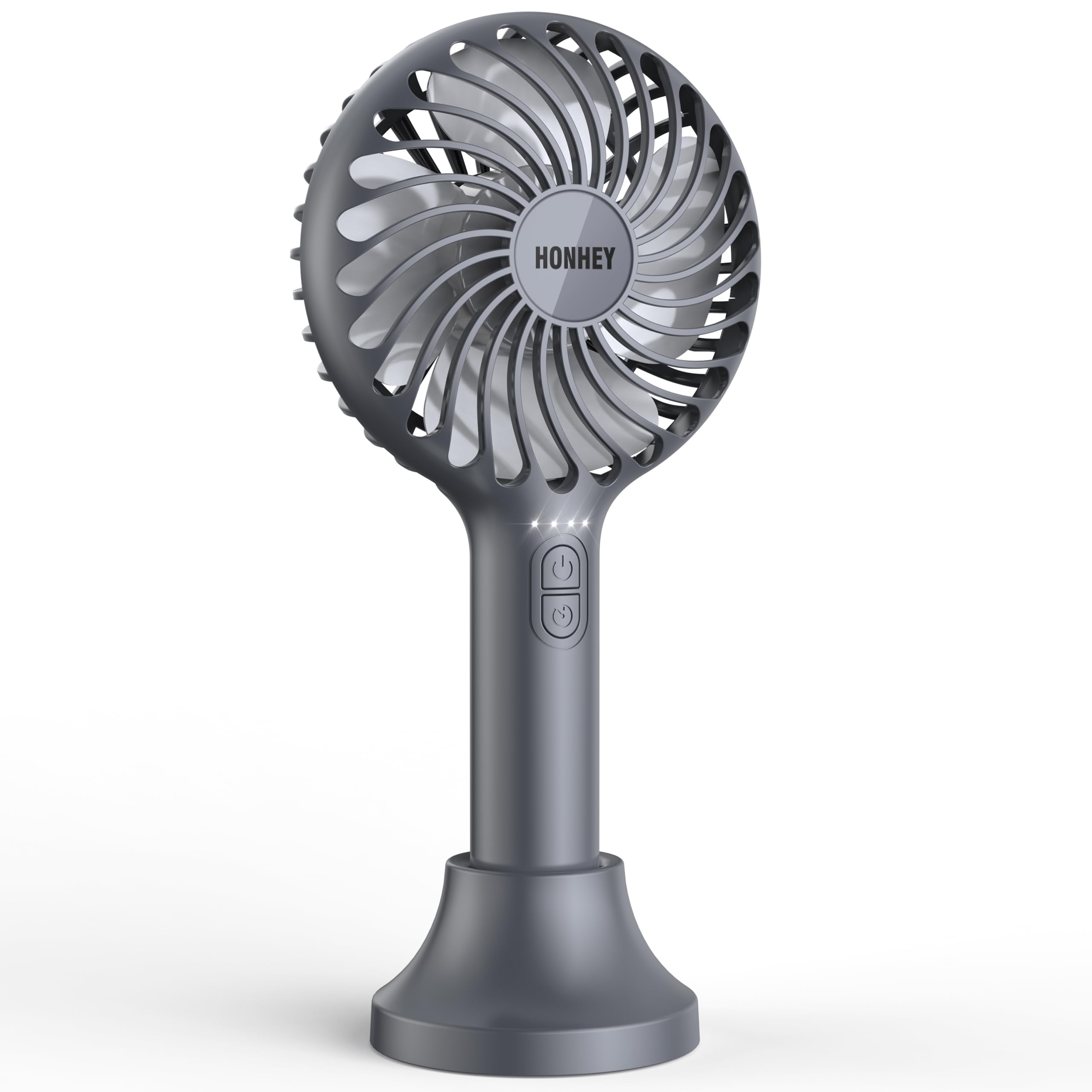 Honhey Handheld Fan, 5000 Mah Portable Fan[8-25H Working Time] With Rechargeable Battery, 4 Speed - Koospark
