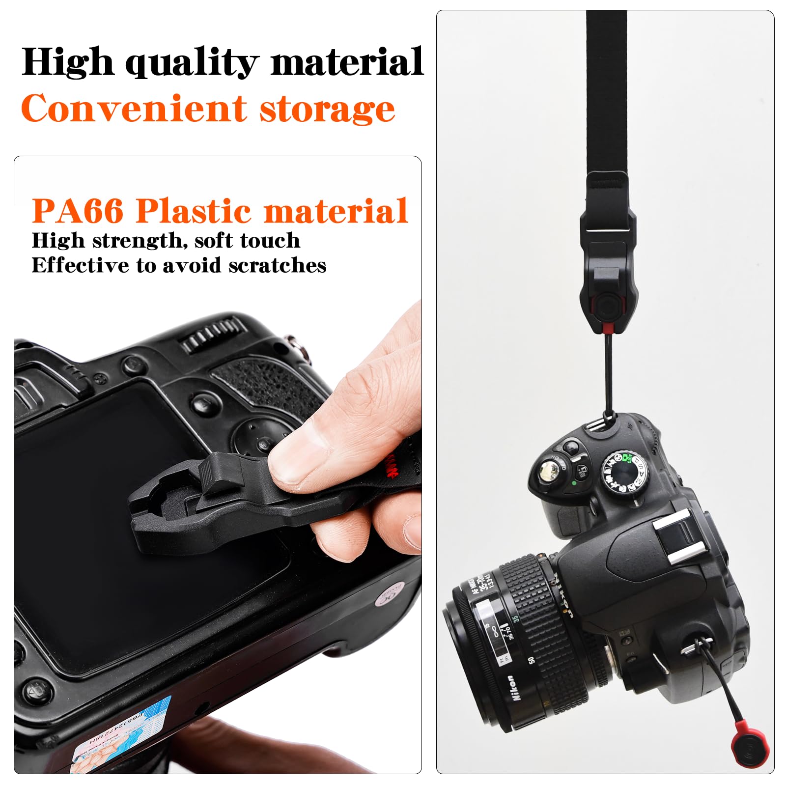 Yullmu Camera Strap Quick Release Buckle Set Of 2 – Compatible For Peak Design Buckle 198 Lbs Load Capacity Fits Dslr/Slr Cameras Binoculars Wrist Straps For Photography Outdoor Travel(Black)