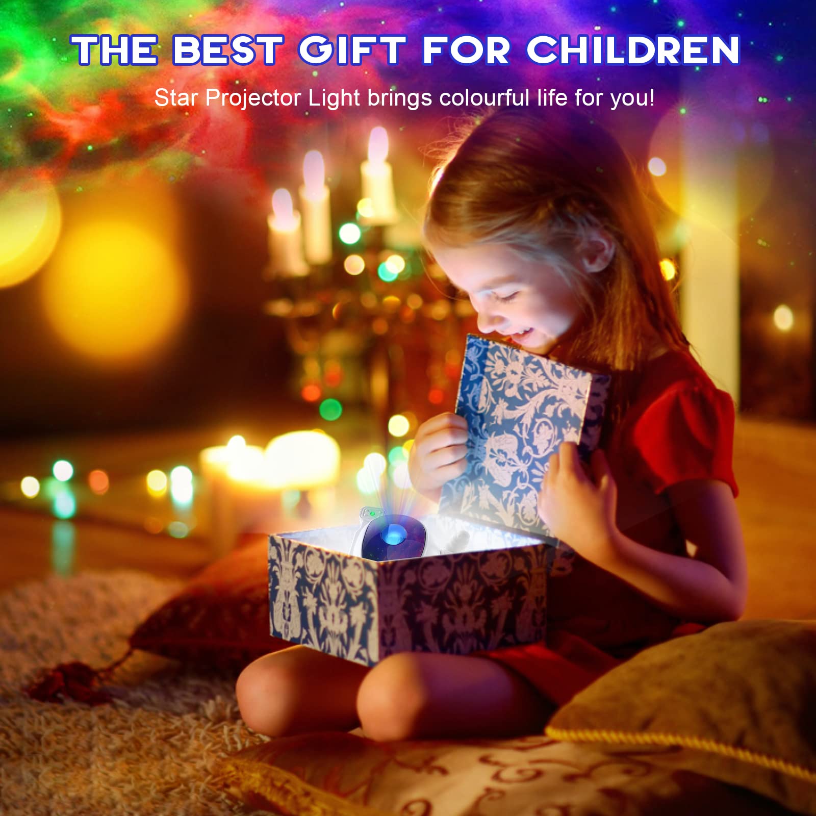 Luxonic Astronaut Star Projector For Kids - Galaxy Light With Timer & Remote Control For Bedroom, Gaming Room, Home Theater Decor