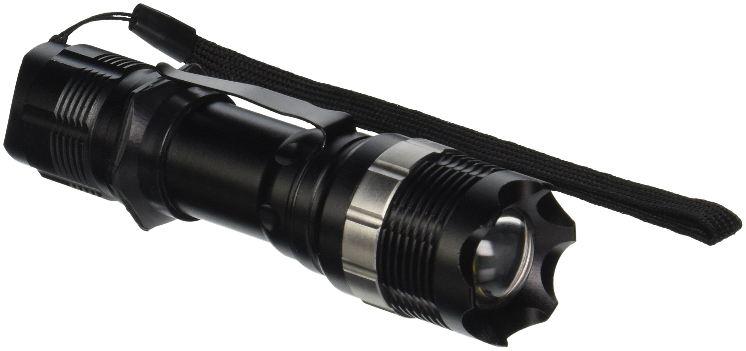 Bluedot Trading Cree 7-Watt High Power Handheld Flashlight Led With 3 Mode Torch Zoomable For Hiking, Camping, Outdoor, Or Emergency Use With Rechargeable Battery Casing Or Aaa Batteries