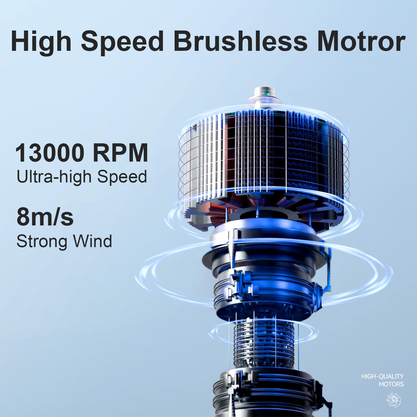 Portable Handheld Turbo Fan With 3600Mah Usb Rechargeable Battery, 100-Speeds, 26H Max Cooling Time