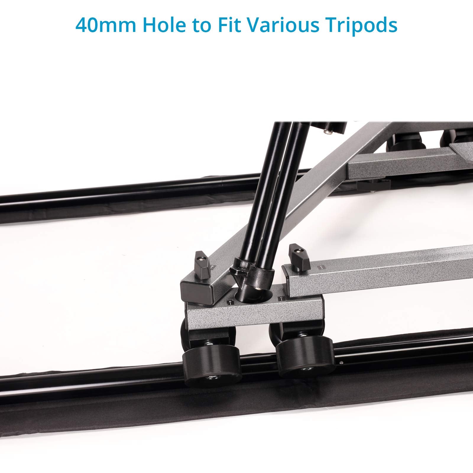 Proaim Swift Video Camera Track Dolly System For Filmmakers. 28'' Central Distance. Payload Up To 159Kg / 350Lb (Swft-Dl)