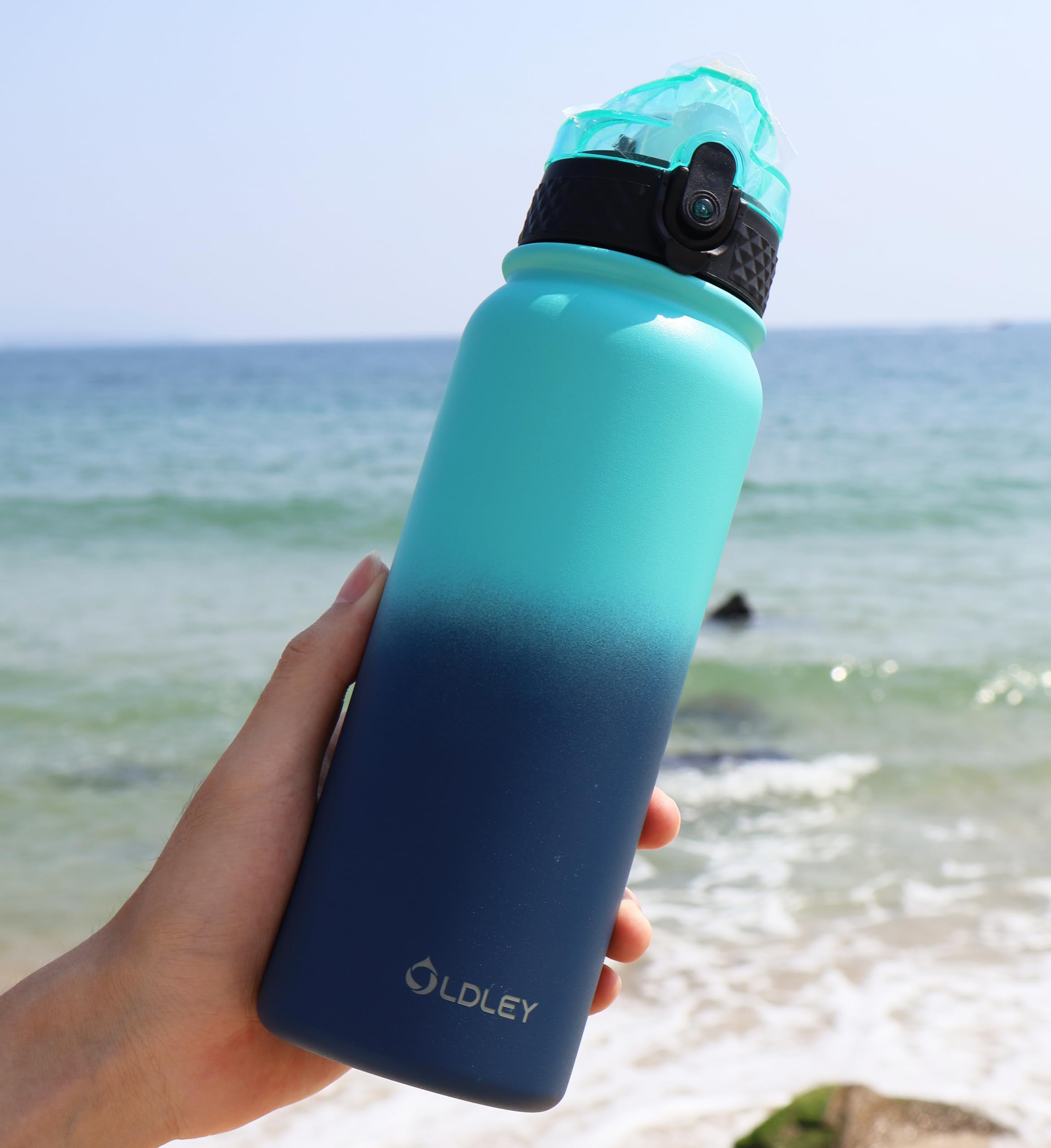 Oldley Insulated Water Bottle 20Oz For Adults Kids Stainless Steel Water Bottles With Straw/Chug