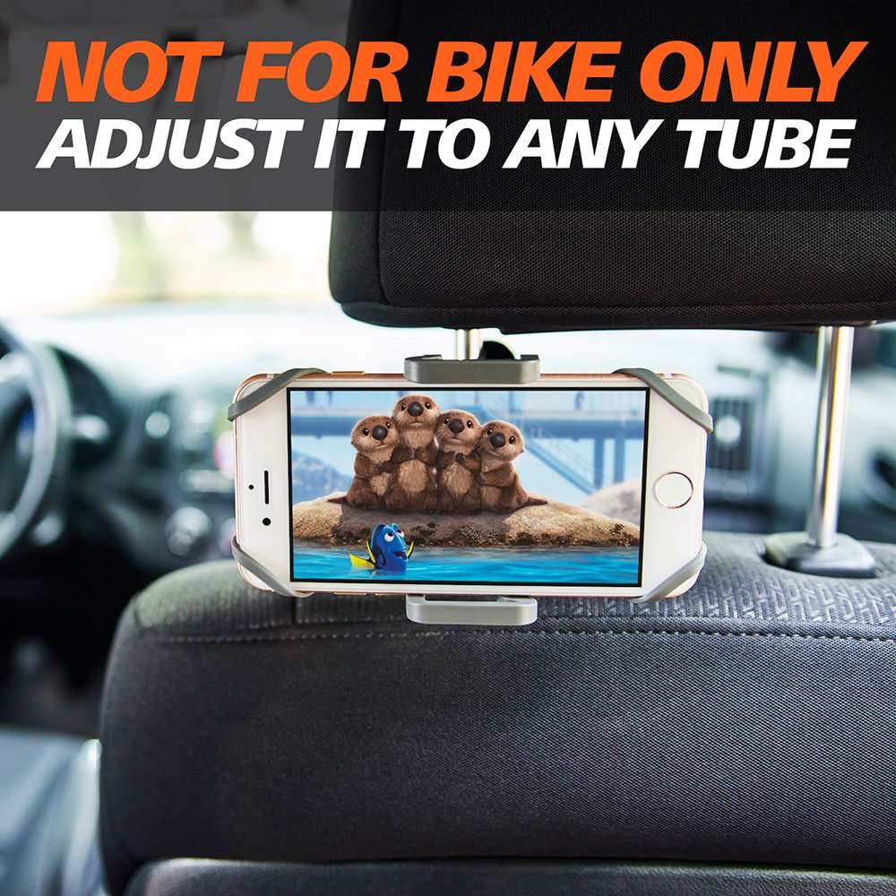 Caw.Car Accessories Bike & Motorcycle Phone Mount - For Iphone 14 (13, Xr, Se, Max/Plus), Galaxy S22 Or Any Cell Phone - Universal Atv, Mountain & Road Bicycle Handlebar Holder. +100 To Safeness & Comfort