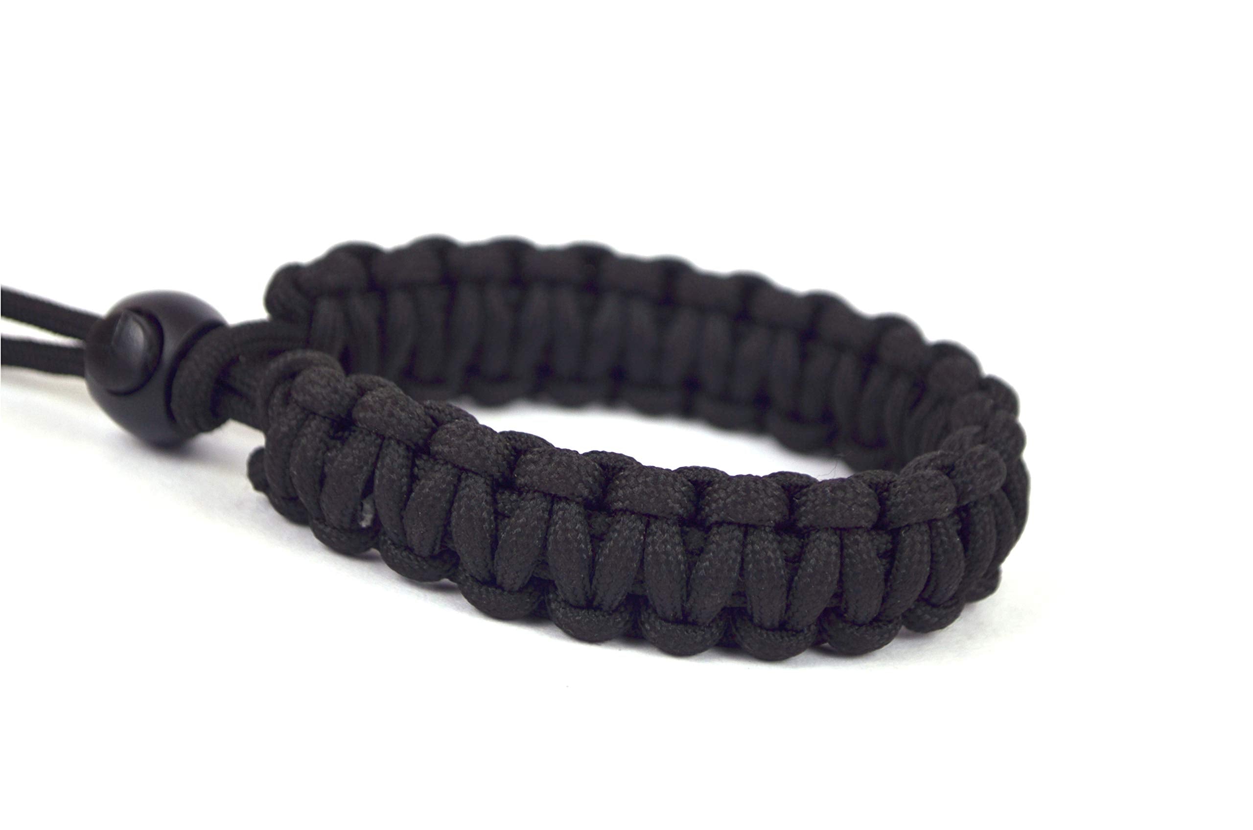 Paracraft Paracord Wrist  Camera Strap For Robust Hand Grip To Hold All Dslr Camera  Heavy Gear  Binocular (Black)