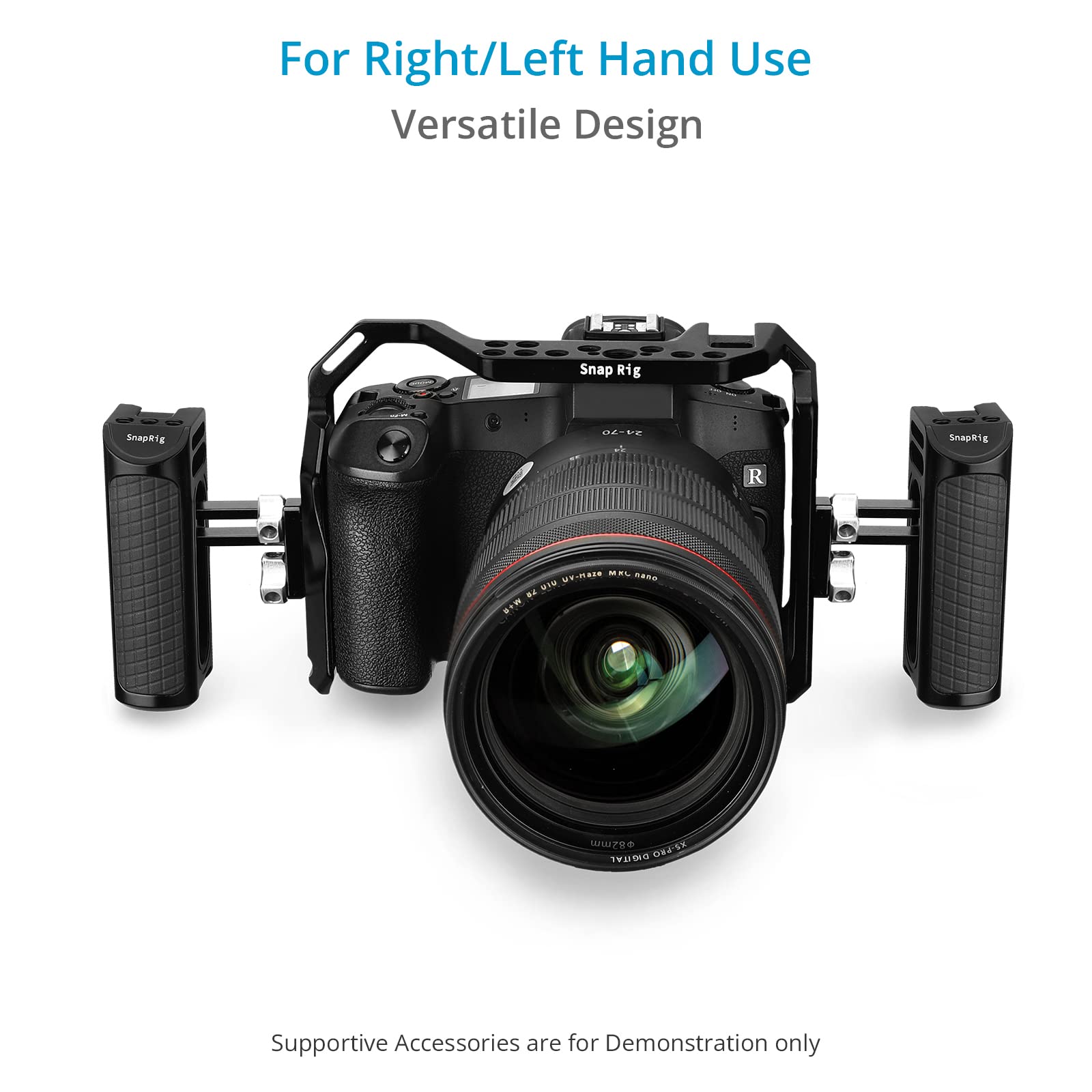 Proaim Snaprig Universal Side Handle (1/4”-20 Mount) For Small To Mid-Size Dslr Dslm Cameras. Adjustable Design With Comfortable & Secure Grip. For Camera Cages & Rigs. (Ash241)