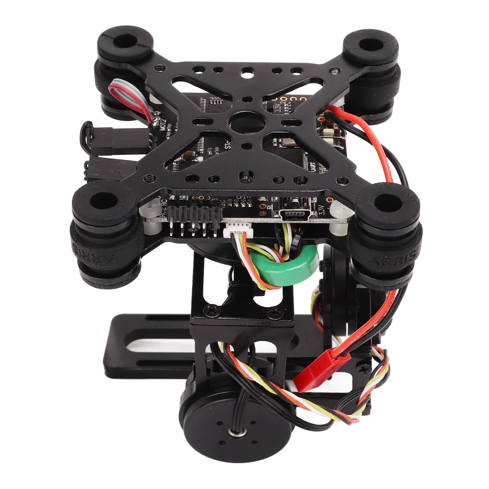 Evtscan Black Cnc Aluminum Alloy Lightweight Brushless 3 Axes Camera Stabilizer Stable For Fpv Cameras