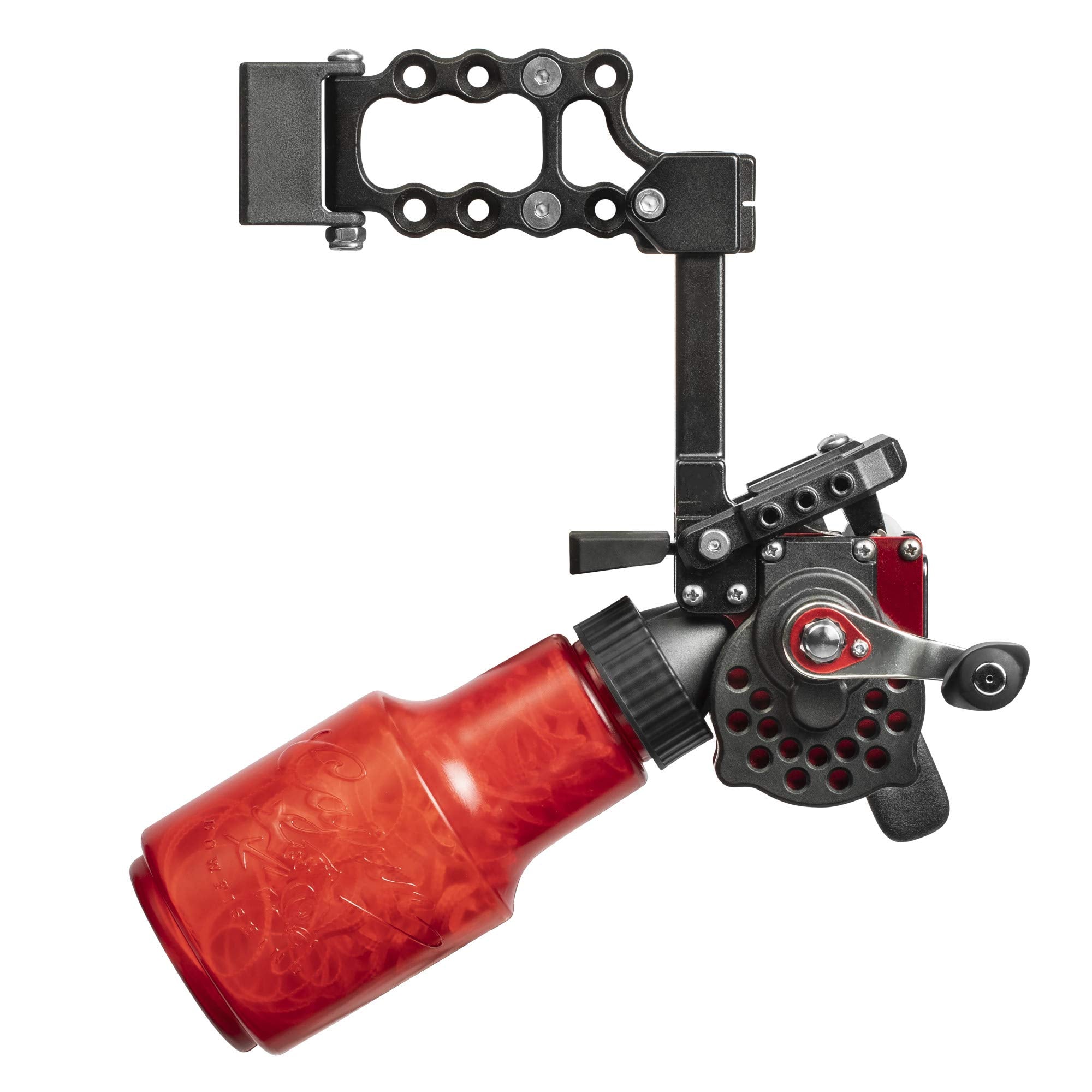 Cajun Bowfishing Cajun Winch Pro Reel Bowfishing Kit - Ultimate Bundle Including Winch Pro Reel, 25 Yards Of 250 Lbs. Line, 2 Arrows W/Piranha Points, Slides, Stops, And Brush Fire Arrow Rest