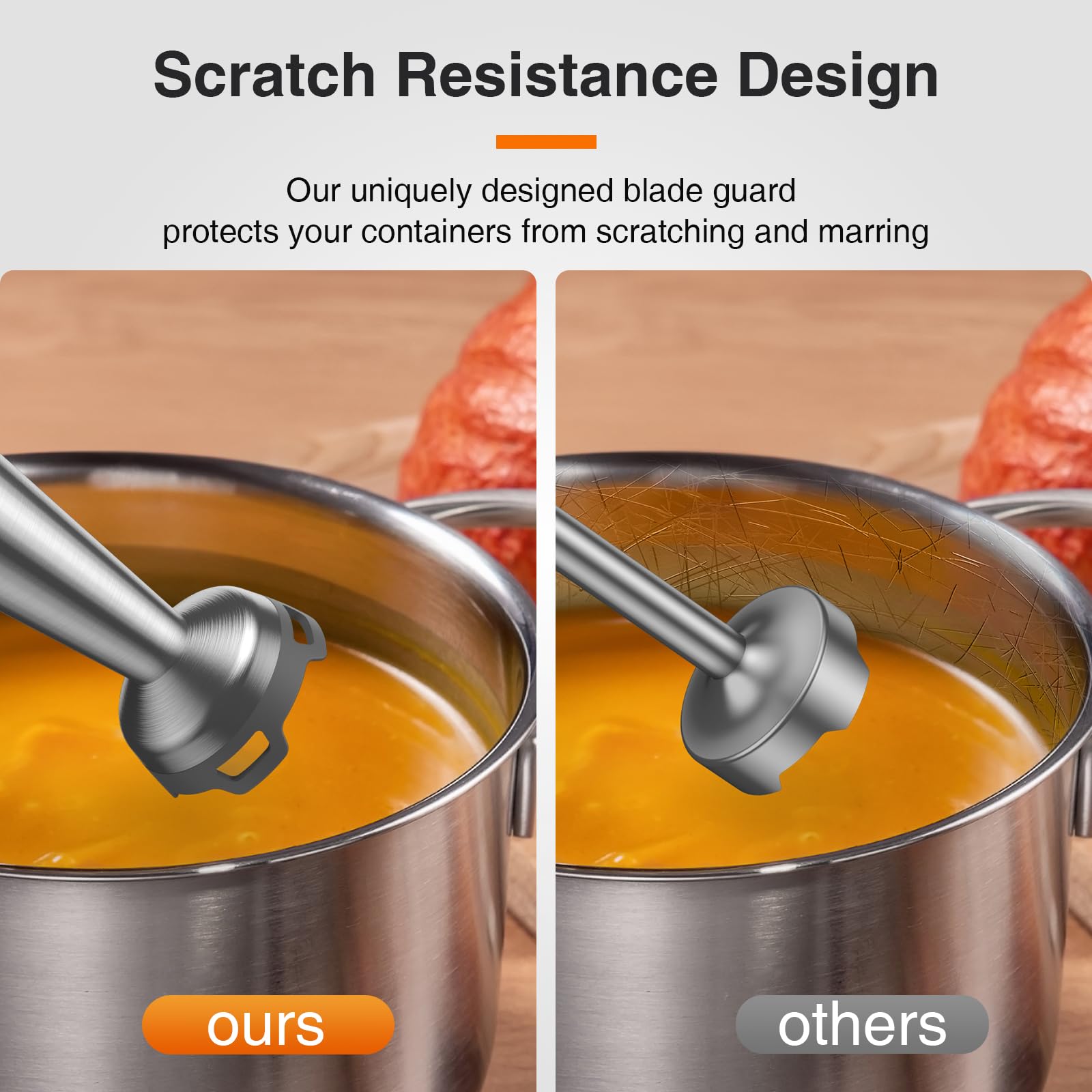 Koios 1100W Immersion Hand Blender, Stainless Steel Stick Blender With 12-Speed & Turbo Mode, 5-In-1 Handheld Blender With 600 Ml Mixing Beaker With Lid, 500 Ml Chopper, Whisk, Milk Frother, Bpa-