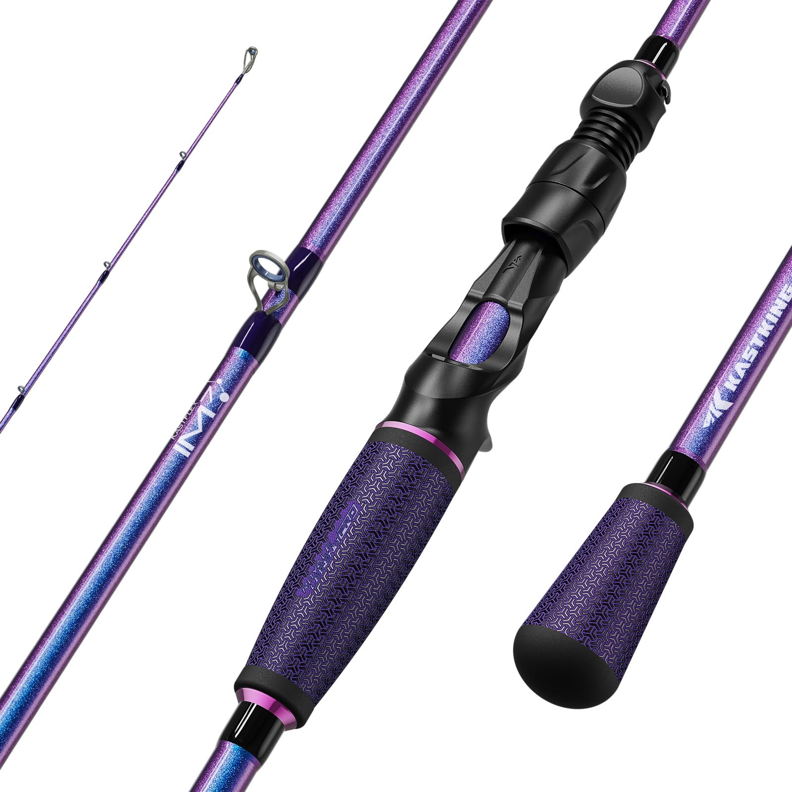 Kastking Zephyr Baitcasting Reels Bfs Fishing Reel, Drag Clicker Version,Left Hand Bait Finesse Casting Reel, Royale Legend Pro Casting Rod 2 Pc7'0, Bladed Jig