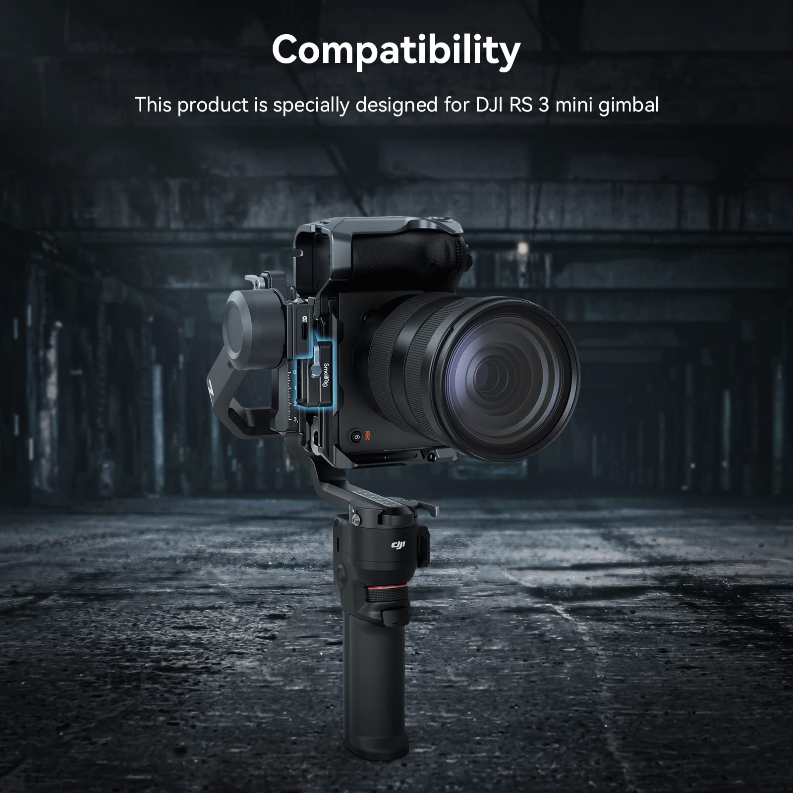 Smallrig Plastic Lightweight Adjustable Handle Sling Handgrip For Dji Rs 3 Mini + Rs 3 Mini Quick Release Clamp