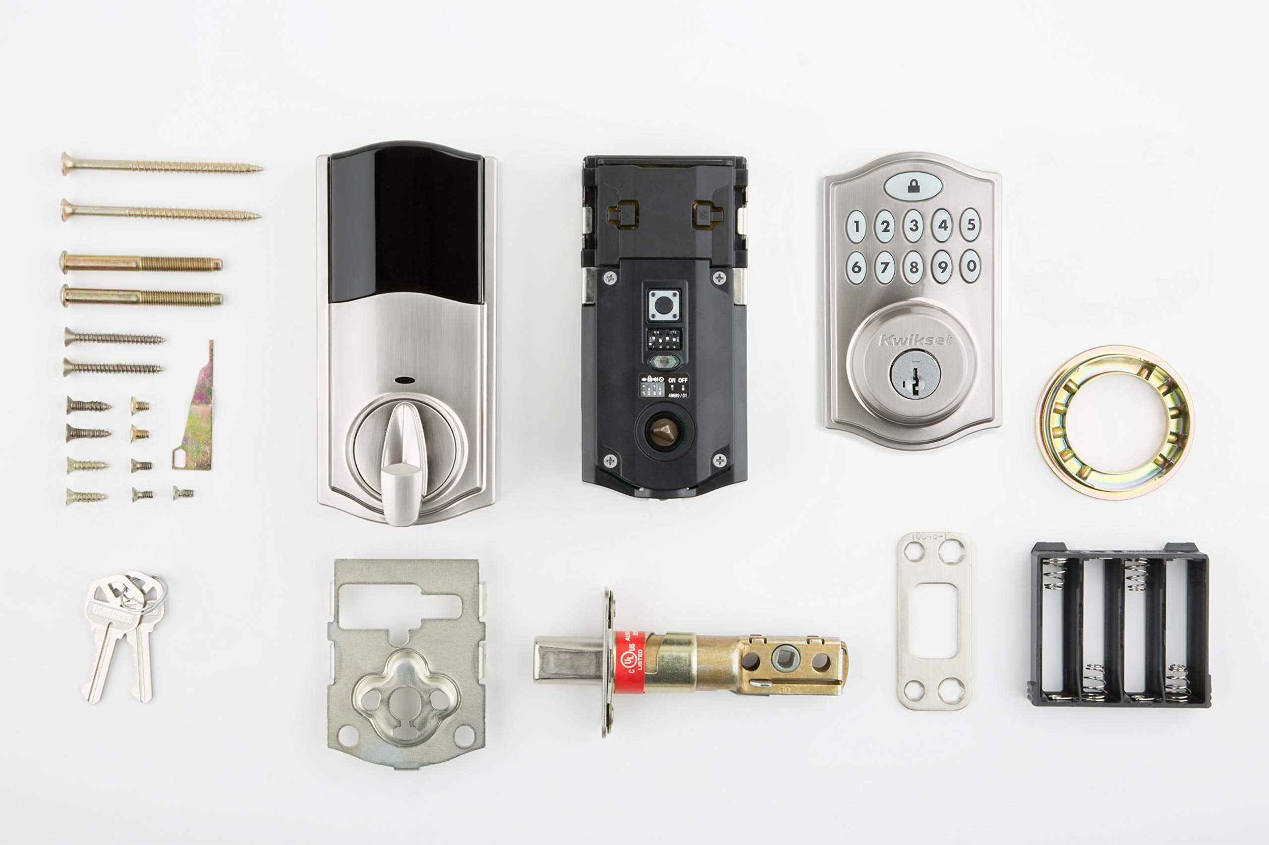 Kwikset 914 Traditional Keypad Smartcode Electronic Deadbolt Smart Lock Featuring Smartkey Security And Zigbee 3.0 Technology In Satin Nickel, Large, 914Trl Zb 3.0 15