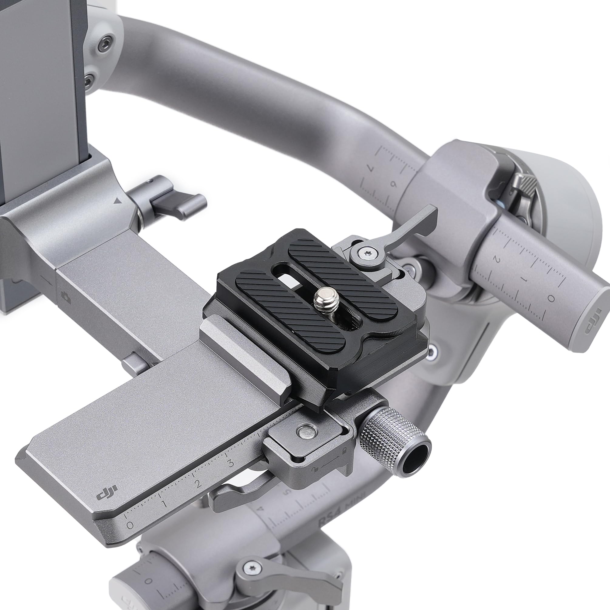 Fotga Rs Upper Camera Quick Release Plate For Dji Ronin Rs3 / Rs 3 Mini/Rs 3 Pro/Rs 2 / Rsc 2 / Rs 4 / Rs 4 Pro/Rs 4 Mini Gimbal Stabilizer Dslr Mirrorless Camera Compatible Arca Swiss Tripod