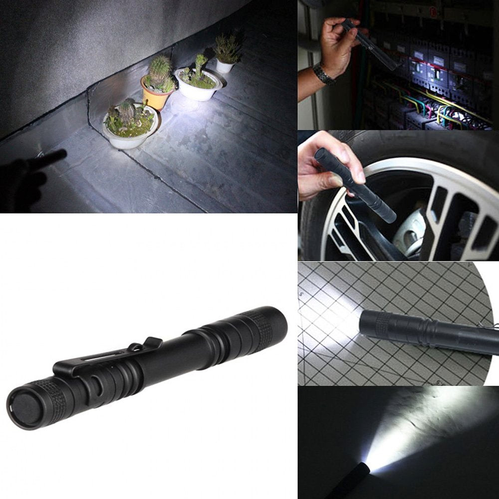 Sphtoeo Mini 1000 Lumens Led Flashlight Pocket Penlight Pen Clip Design
