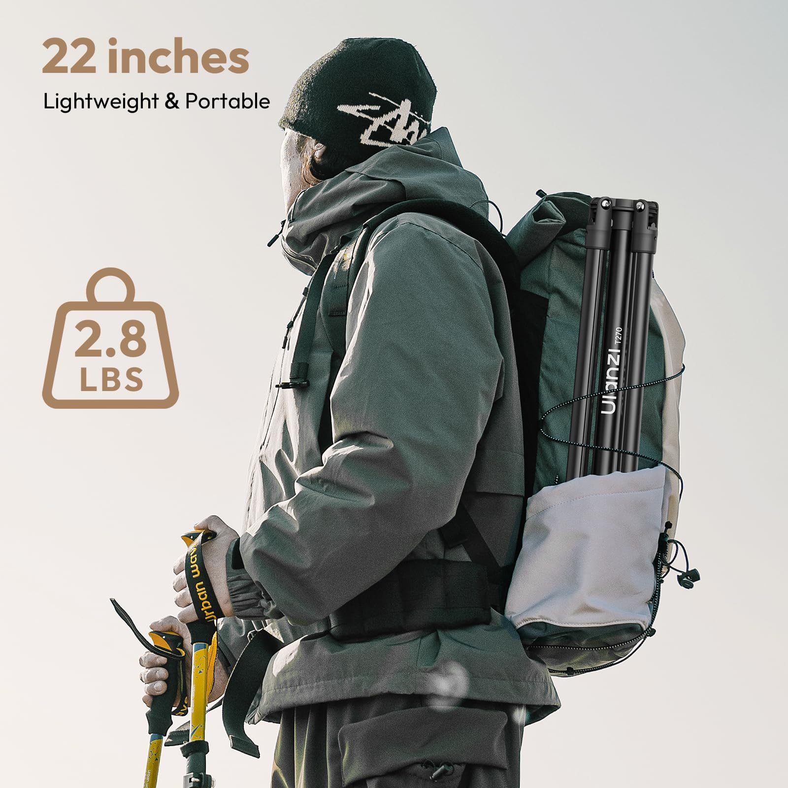 Ulanzi T270 Light Stand - 8.8Ft/270Cm Adjustable Photography Light Stand Tripod, Aluminum Portable Studio Lighting Stand For Softbox, Led Video Light, Reflector, Strobe, Photo Video Photography