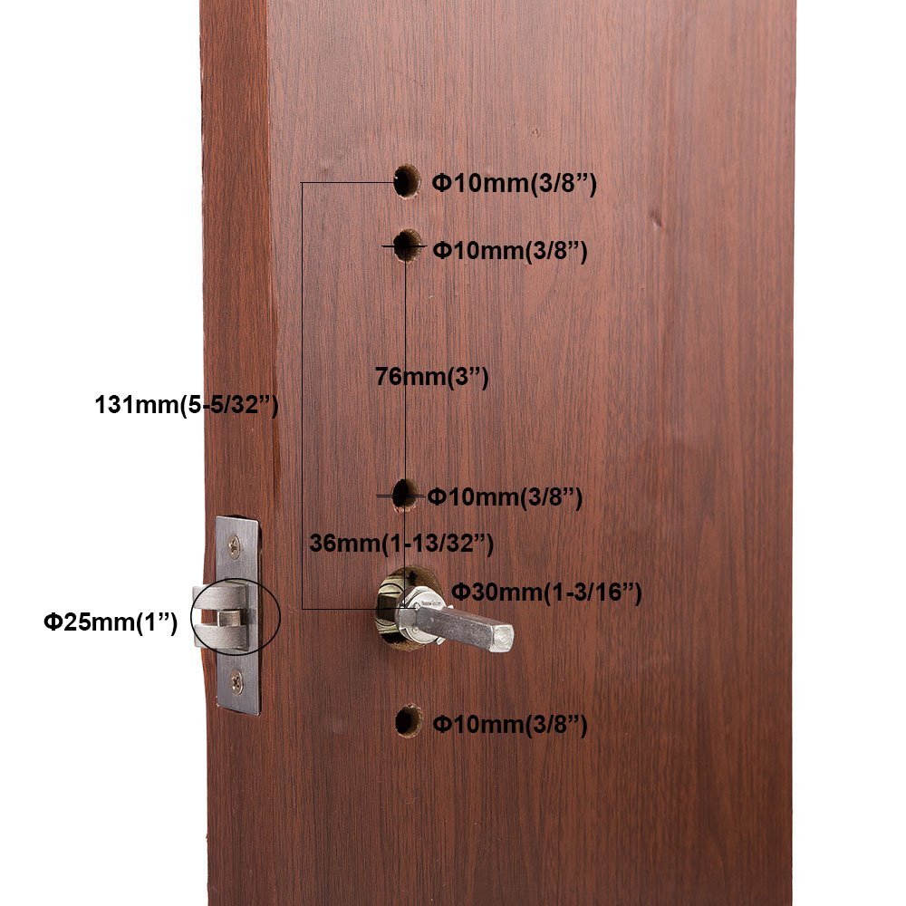 Megaflint Keyless Mechanical Combination Door Lock Digital Code Keypad Security Entry Door Stainless Steel 304 Not Deadbolt (Only For The Left Handed Door Opens Inward) … (Right Handle)