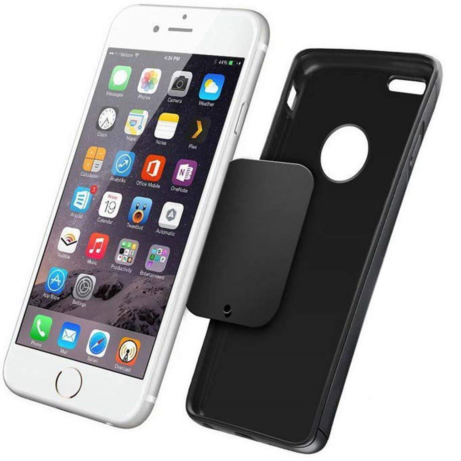 Great 1 Universal Metal Plates With 3M Adhesive For All Magnetic Car Mounts, Cell Phone, Tablet Holder, Cradle-Less, Air Vent Mount, 6 Rectangular, 6 Round, Black (Not A Magnet)