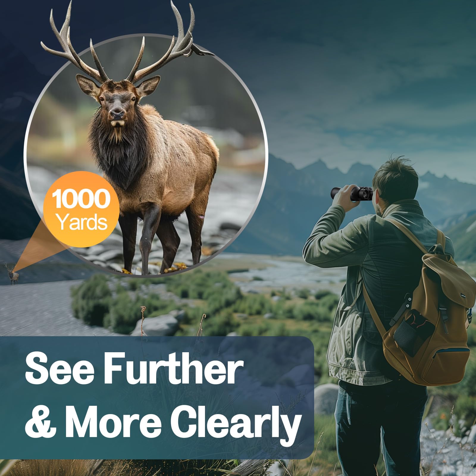 Deesoo Binoculars For Adults High Powered - 20X52 Hd Large View With Clear Low Light - Professional Binoculars For Bird Watching Hunting Stargazing Football Travel Cruise Outdoor Sports With Carrying Bag