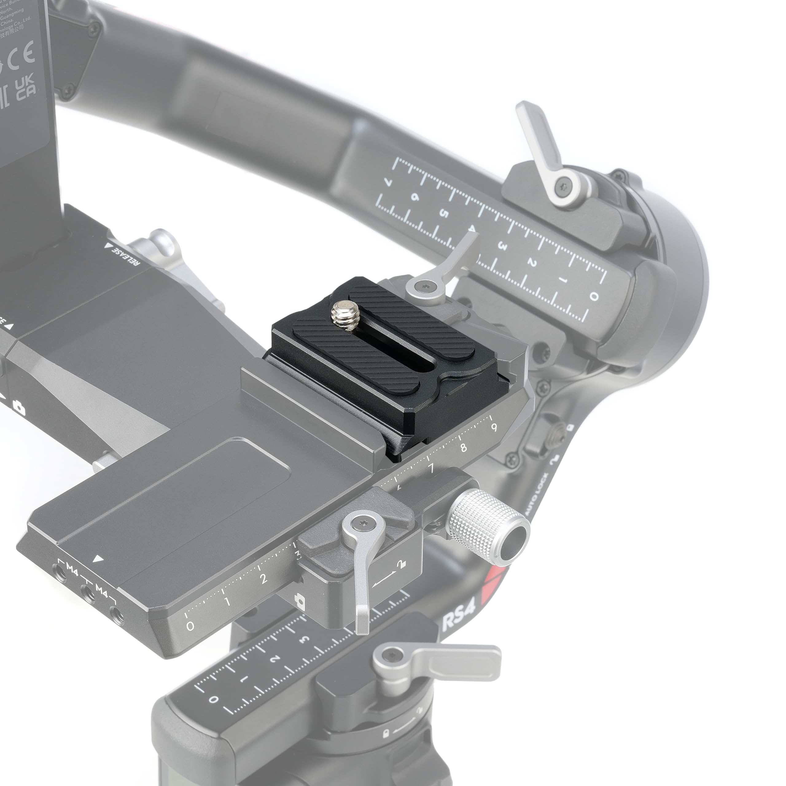 Focusfoto Upper Quick Release Baseplate Qr Plate For Dji Ronin Rs3 Mini Gimbal Stabilizer, Compatible With Rs2 Rsc2 Rs3 Pro Rs4 Pro Arca-Swiss Standard Camera Tripod Ballhead