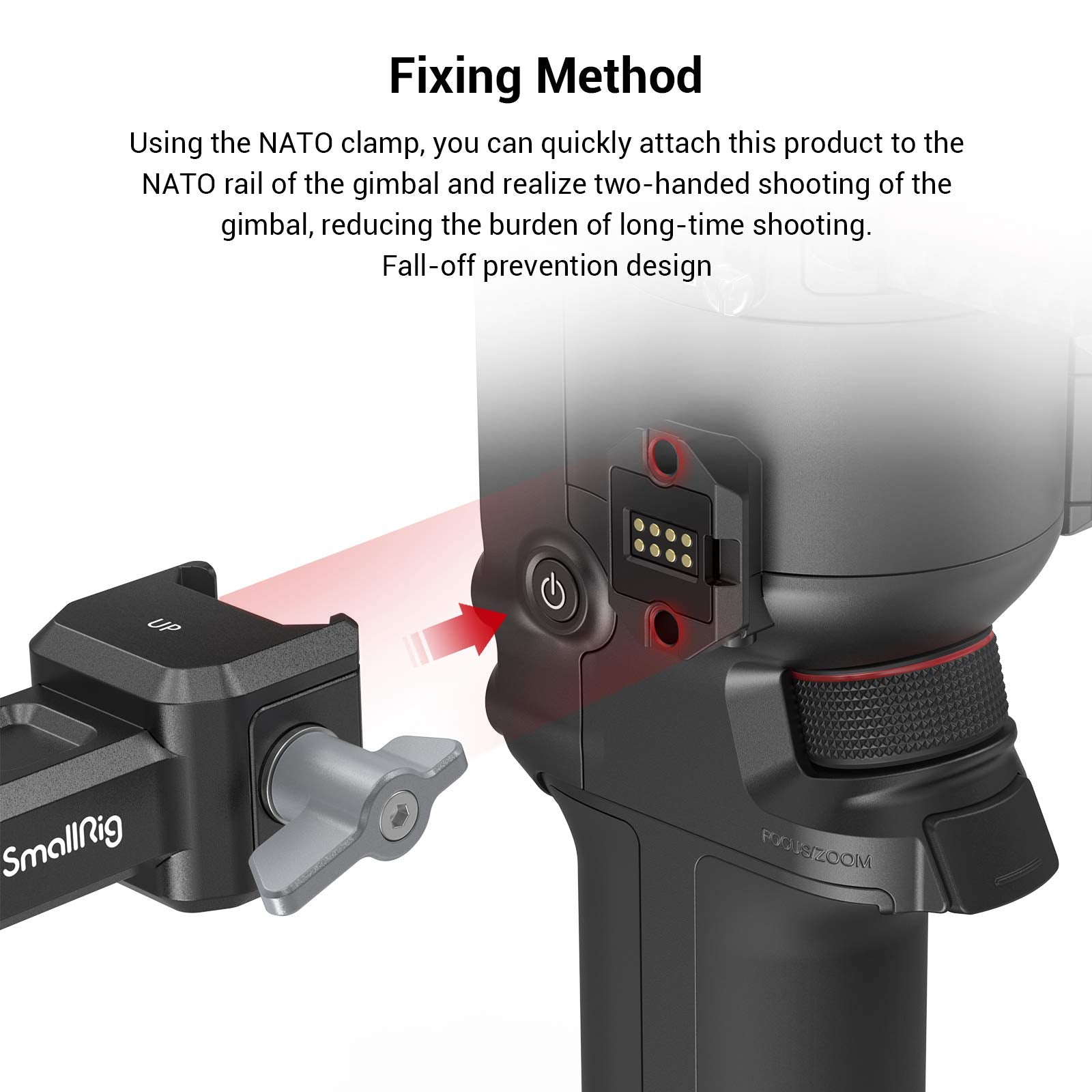 Smallrig Dual Handle Handgrip For Dji Rs 4 /Rs 4 Pro/Rs 3 / Rs 3 Pro/Rs 2 / Rsc 2 Gimbal, Gimbal Handle Grip With Nato Rails, Cold Shoe, 1/4"-20 & 3/8"-16 Threaded Holes