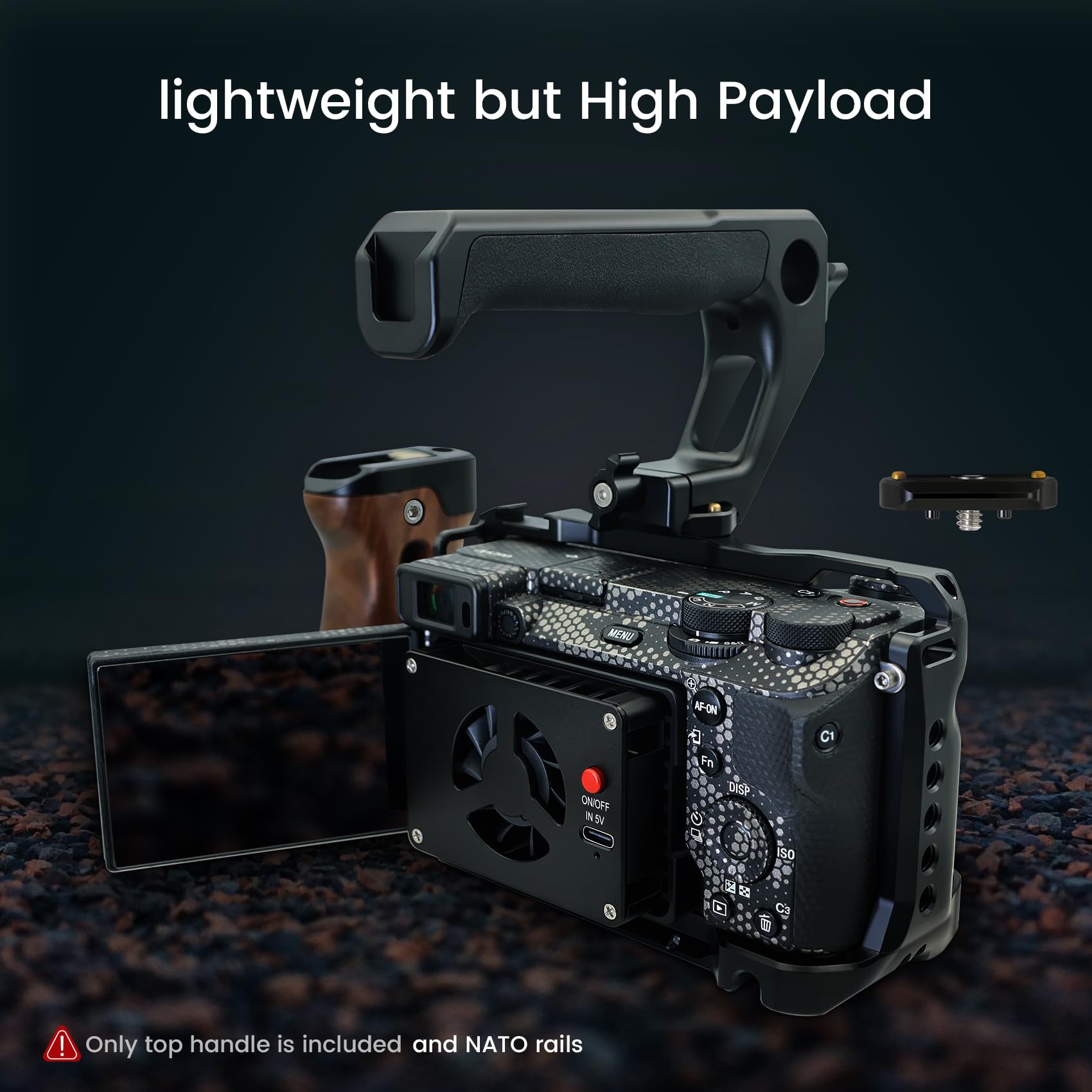 Poyinco Poyincotop Handle And Nato Rail Kit Universal Top Handle Jn-083