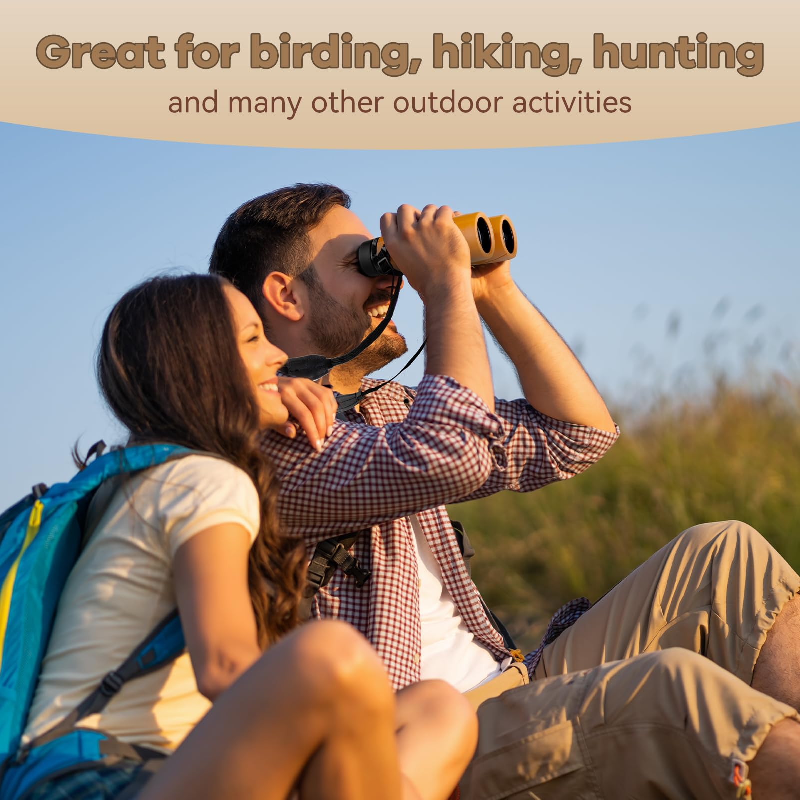 Koddon 12X42 Binoculars For Adults - High Powered With Low Light Vision For Bird Watching, Cruise Ship, Hunting, Outdoor Travel And Sports - Easy Focus