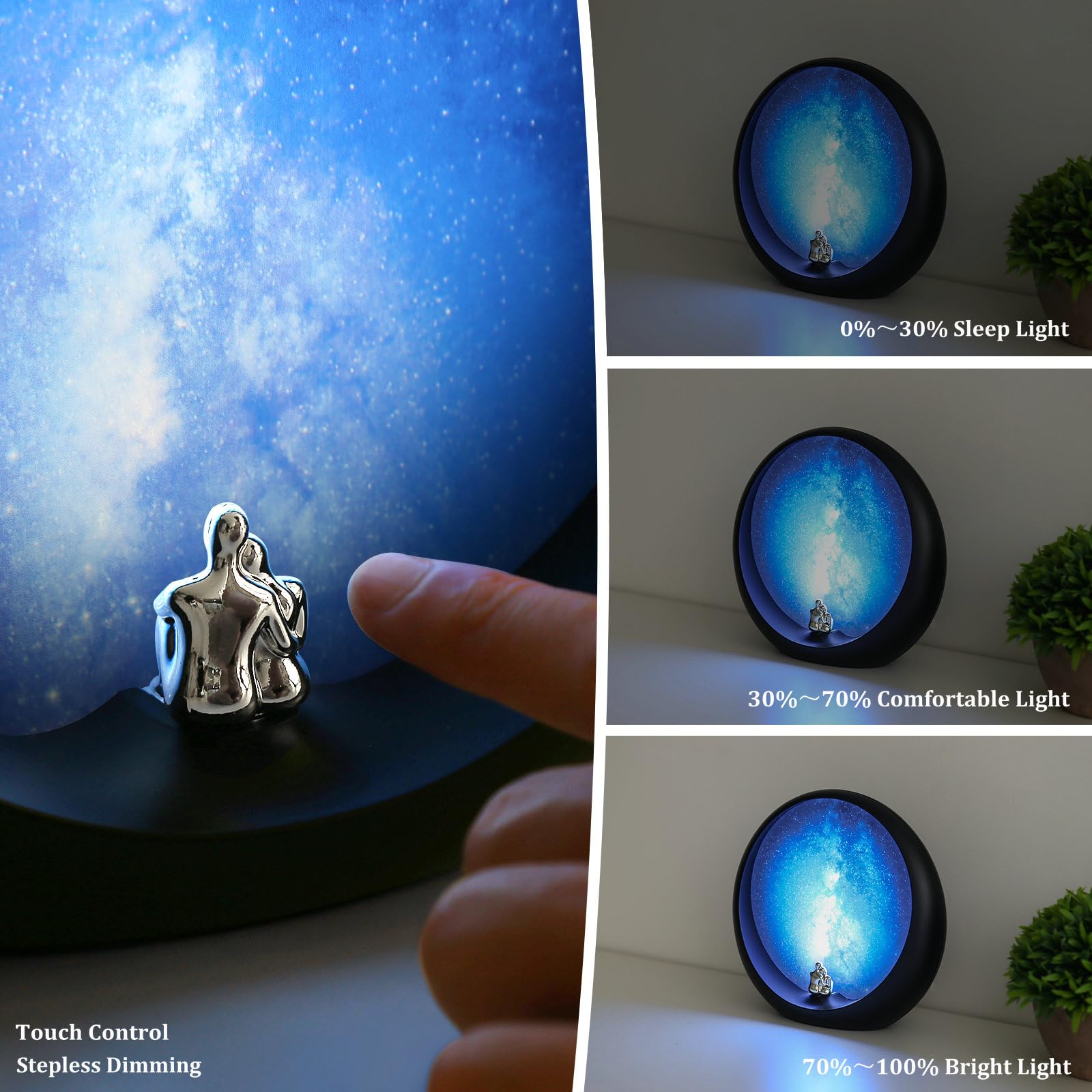 Mamre Galaxy Lamp Special Dimmable Night Light  Idea For Wedding Anniversary Valentine’S Day Birthday Christmas