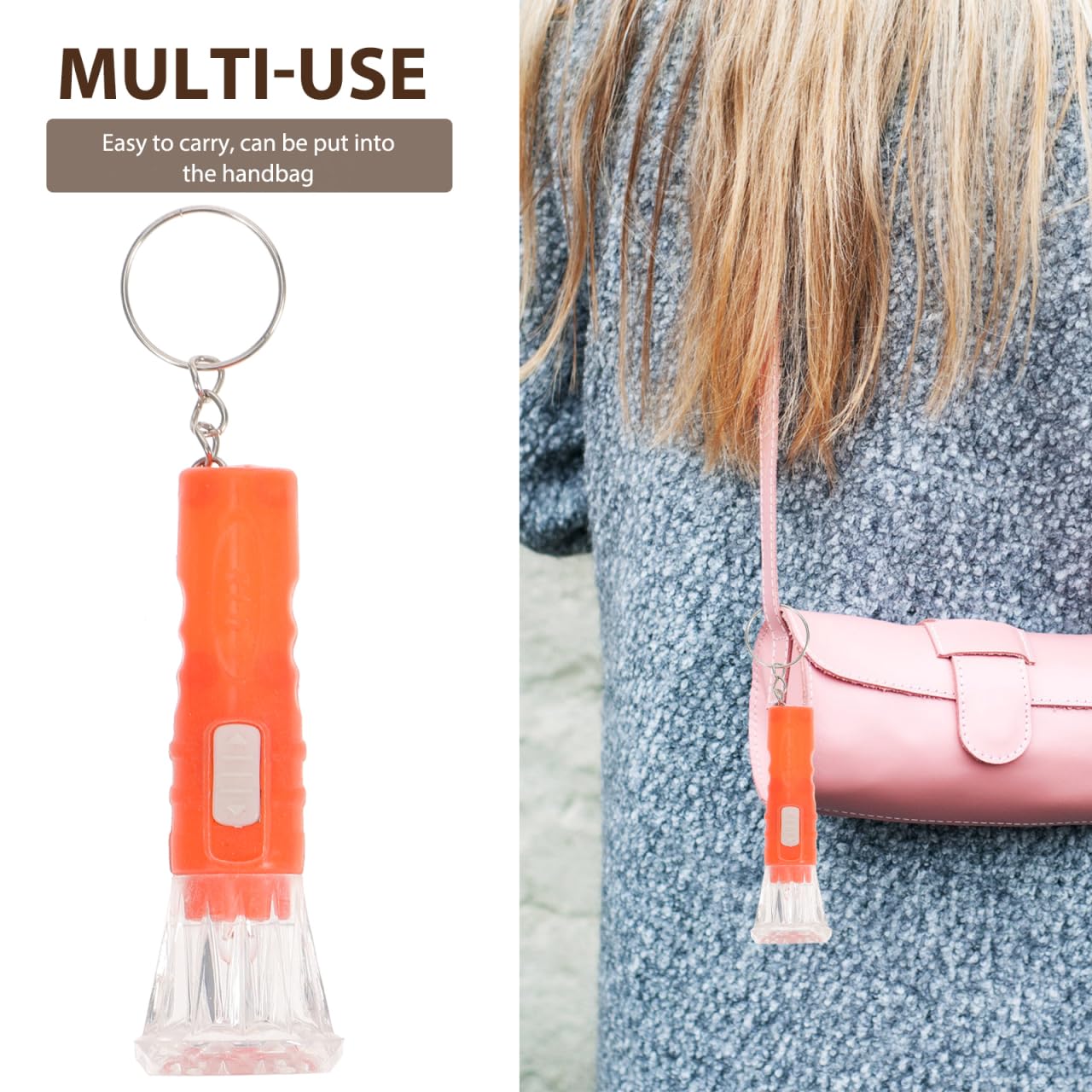 Homsfou Portable Hand Lamp: Mini Pocket Keychain Flashlight For Everyday Use – 10Pcs Bulk Set For Outdoor & Travel & Camping Use