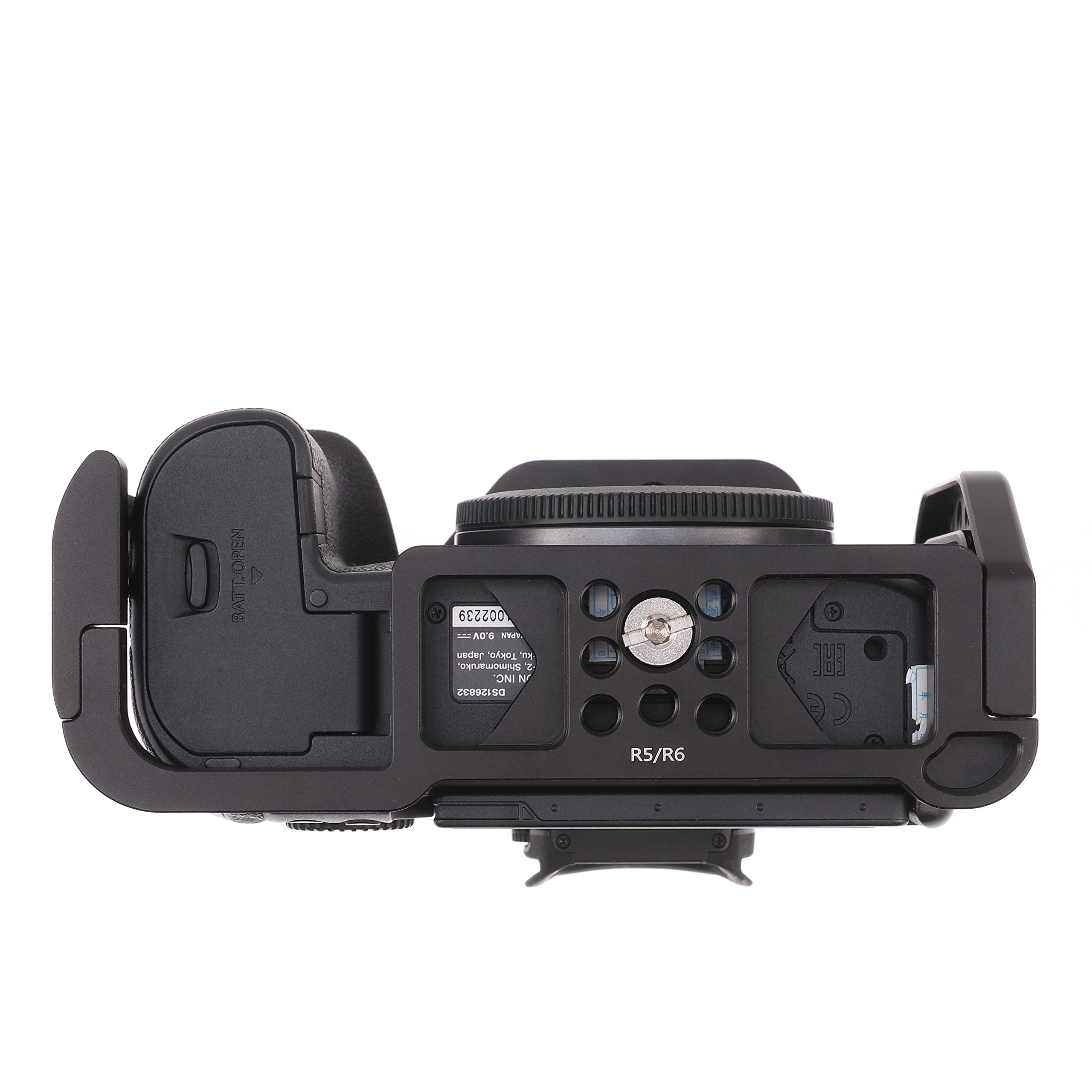 Fotga Dslr Camera Cage Video Stabilizer For Canon R5 R5C R6,Compatible With Arca Swiss Clamp,Multiple 1/4" 3/8" Screw Holes