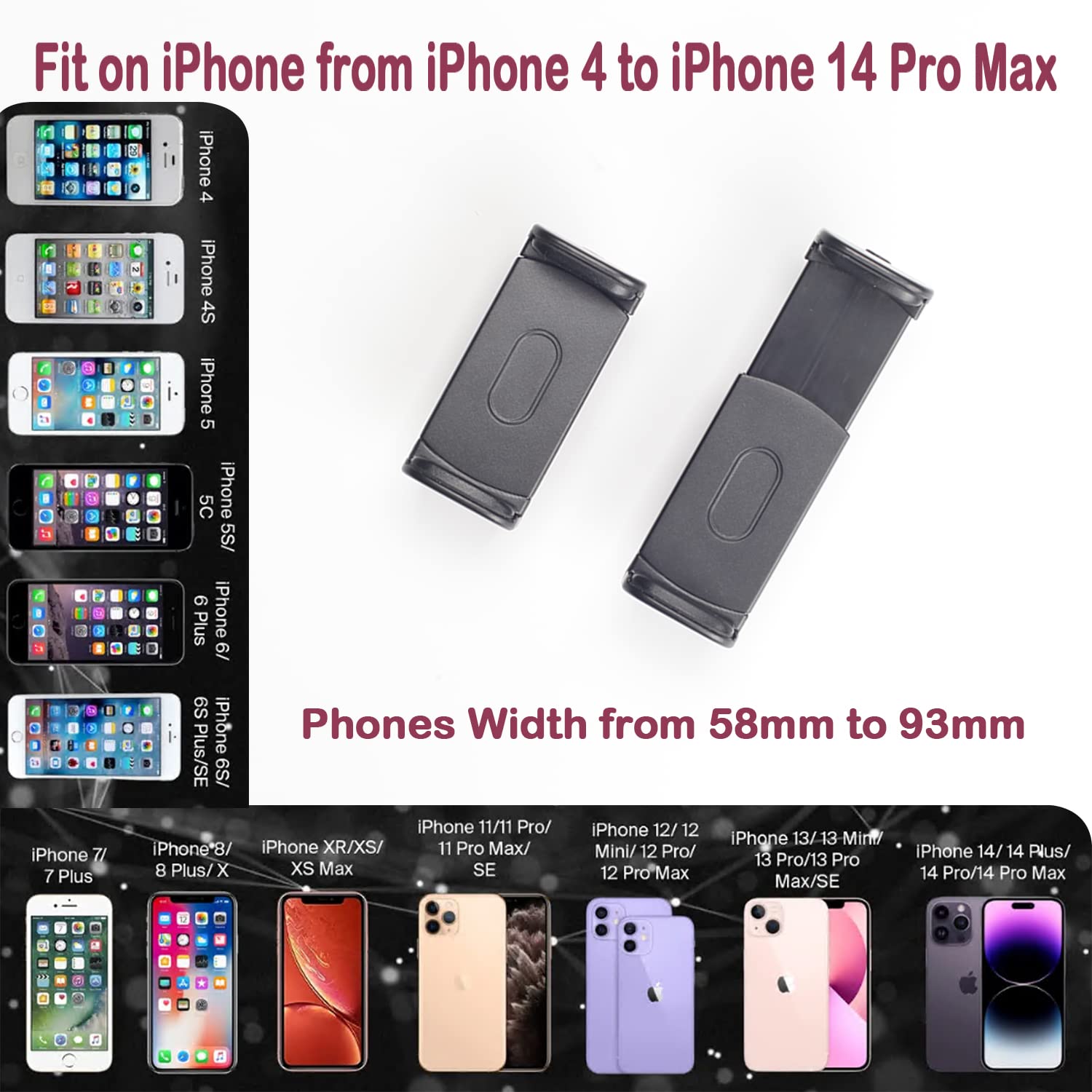 Haitent Phone Floor Tripod Stand,7.2 Feet Retractable Adjustable Gooseneck Cell Phone Tall Tripod Stand For Iphone 12 Pro Max,Iphone 11 Pro Max,Iphone Xs Max, With Smart Phone Holder Clamp