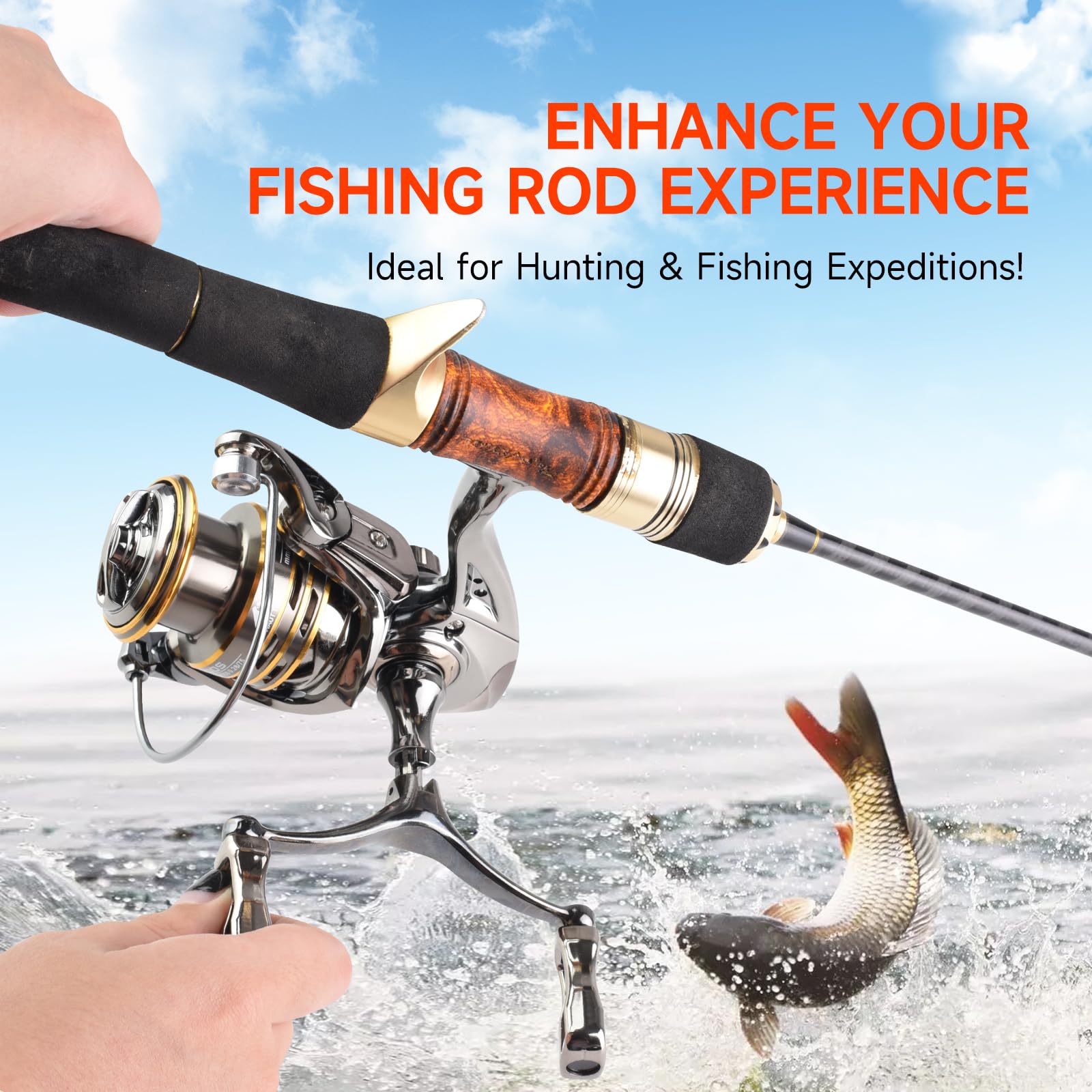 Sqlwylat Spinning Fishing Reel 3+1Bb Light Weight Ultra Smooth Alloy Spinning Fishing Reel With 100 M Of Pe Braided Dyneema Spare Spool