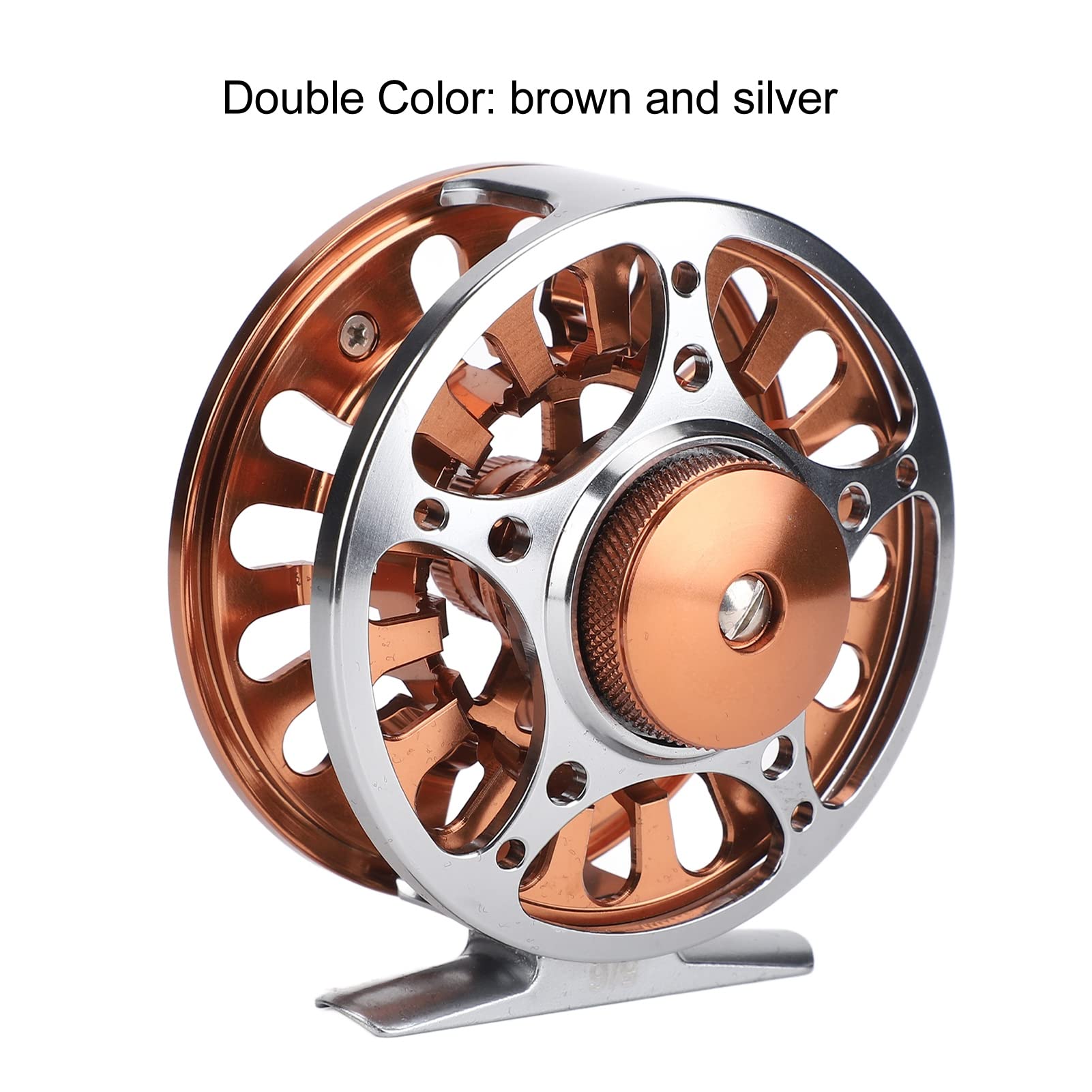 Milltrip Fly Fishing Reel, Double Color 5/6 Fly Reels Cnc Machined Aluminium Alloy 3 Bearing Fly Fishing Wheel For Outdoor