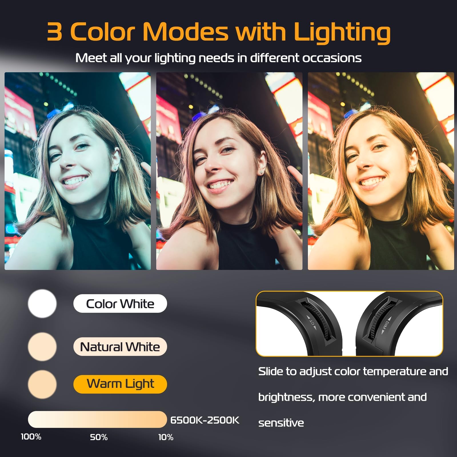Ulanzi Tabletop Tripod For Camera Mini Vlogging Tripod Tt38 + Vl100X Selfie Light