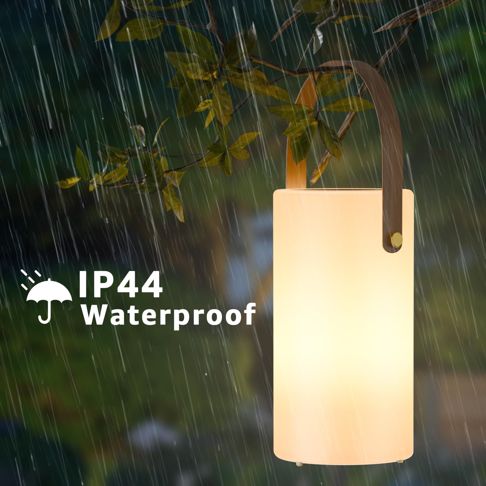 Nicebuy Solar Table Lamp Outdoor Water-Resistant Led Portable Solar Lantern Warm Rgb Rechargeable Cordless Lights For Patio Deck Camping
