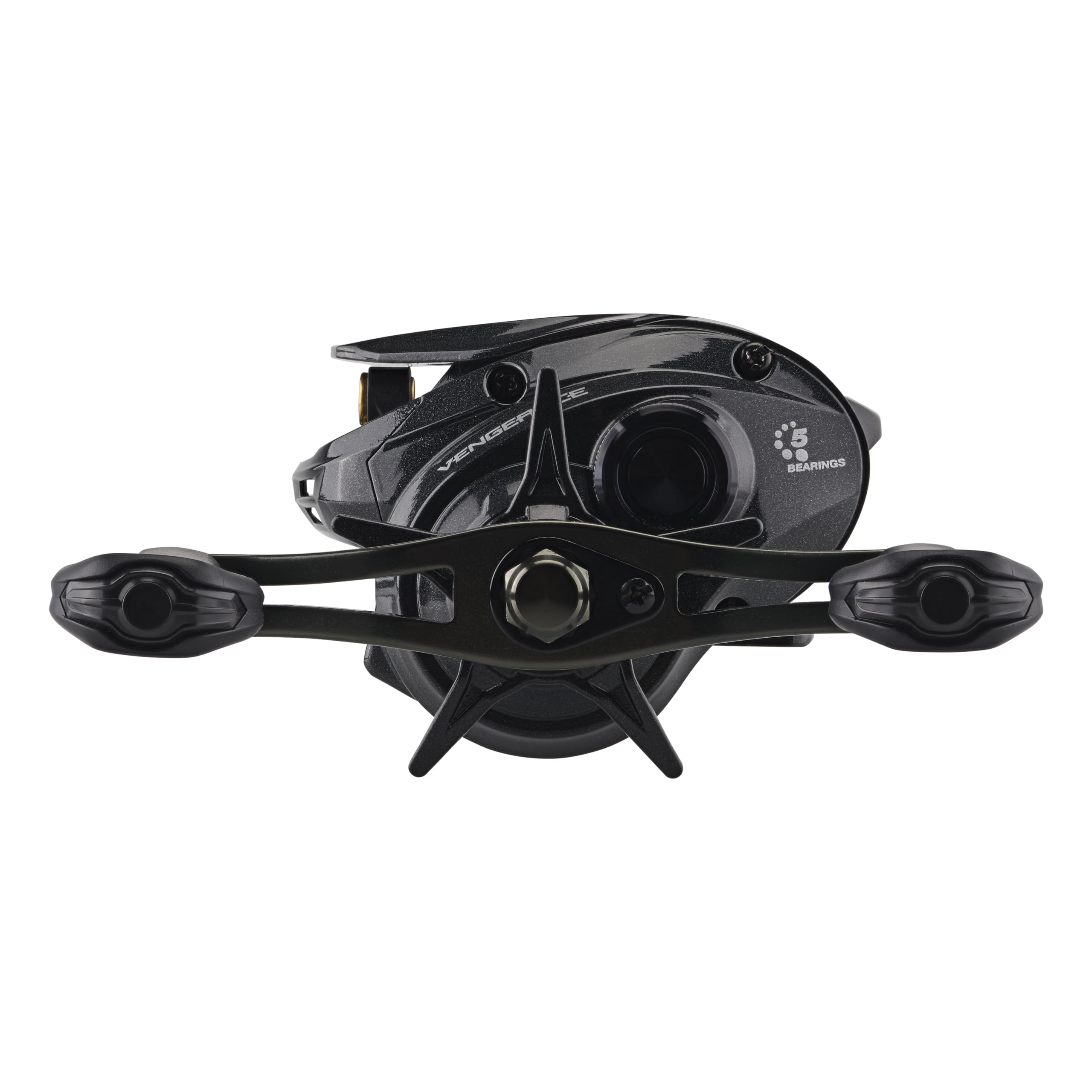 Abu Garcia Vengeance Low Profile Baitcast Reel, Reliable Freshwater Fishing Reel, Lightweight Graphite Frame And Sideplates, Magtrax Braking System, Power Disk Drag System