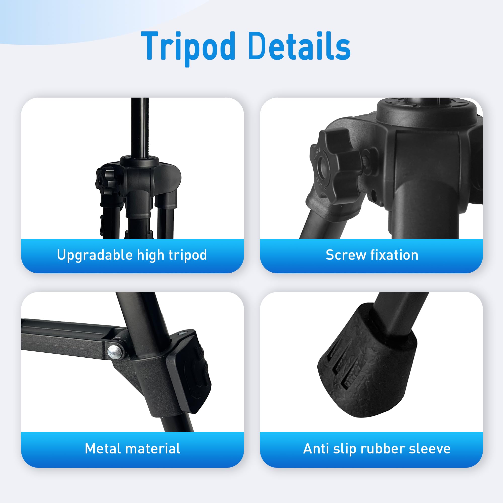 Khfgds Starlink Mini Tripod Mount With Adapter, 3-Level Adjustable Height, 360° Tilt, Compatible With Starlink Mini Stand Mounting Kit