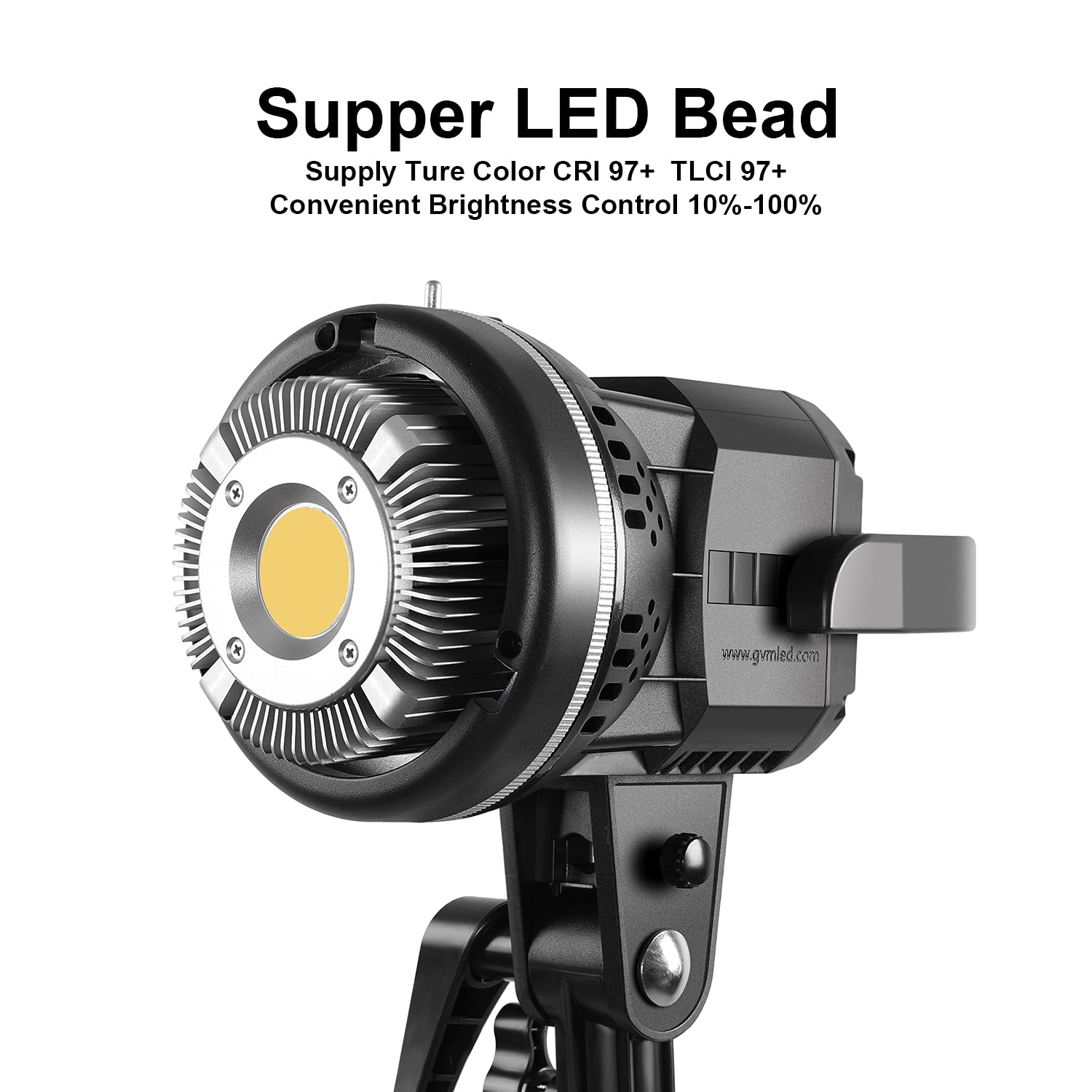 Gvm 80W Led Video Light, Umbrella Lighting Kit Cri97+ 5600K With Tripod Stand, Soft Umbrella, Continuous Output Lighting For Youtube, Video Recording, Wedding, Outdoor Shooting P80S-2