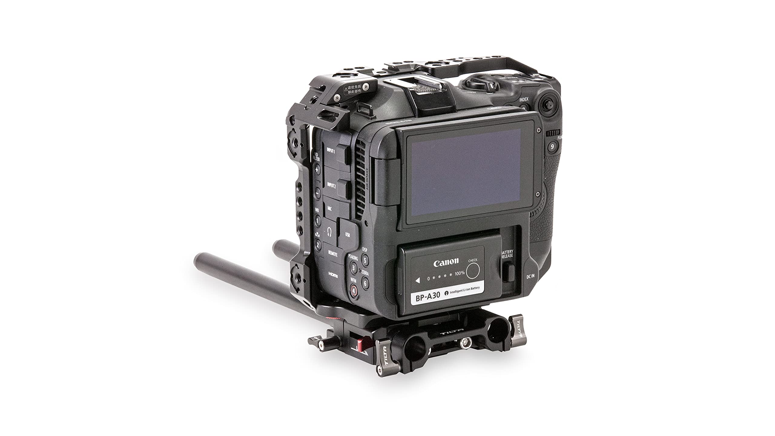 Tilta Tiltaing Lightweight Kit Compatible With Canon C70 - Black  Arca Compatible, Help Shoot Vertically, Bottom Plate Allows For Quick Mounting Compatible With Dji Rs 2
