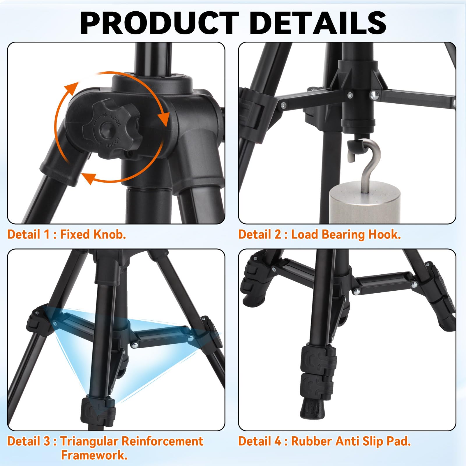 Szsauto Portable Tripod For Starlink Mini, Adjustable Tripod For Starlink Mini Mounting Kits With 1/4 Inch Nut Adapter Mount Compatible With Starlink Mini Satellite Dish -For Outdoor Camping Rv Travel