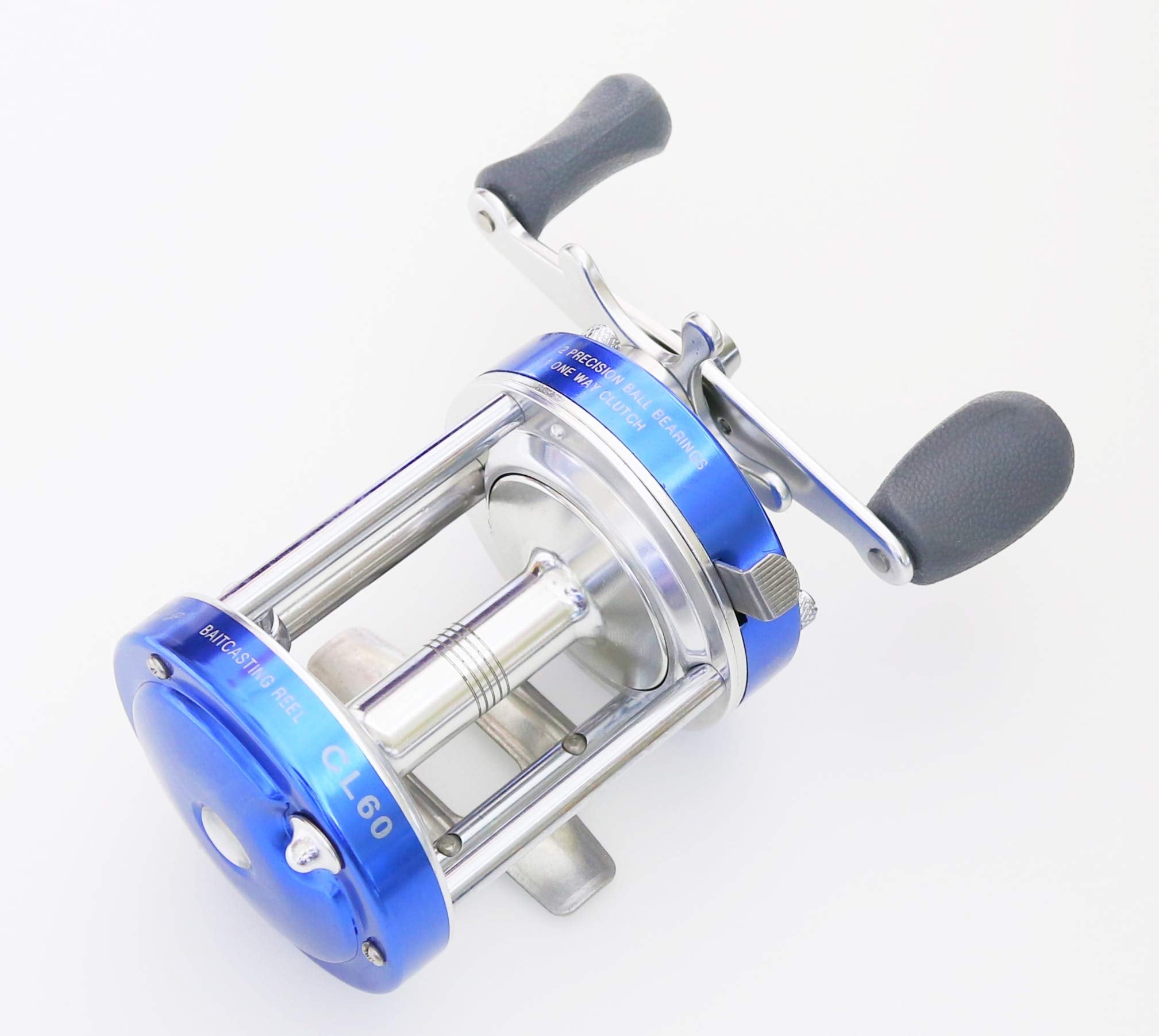 Mingyang Cl60 Baitcasting Fishing Reels Fishing Tackle 2+1 Bb Right Handed Gear Ratio 4.2:1 Blue,Conventional Casting Reel,Metal Body, For Catfish