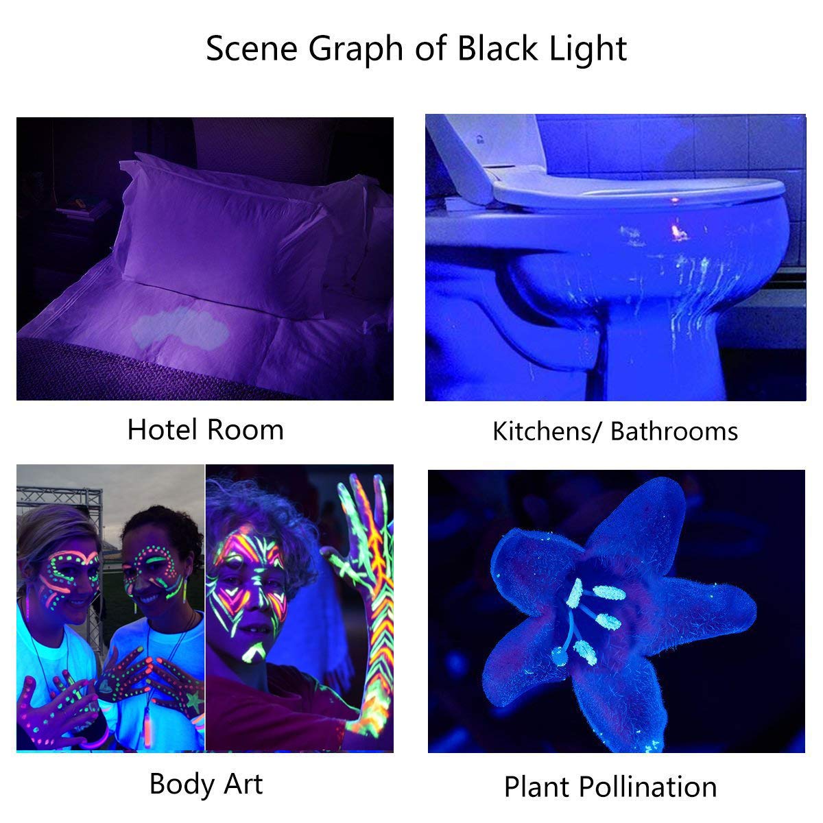 Modaao Black Light Uv Flashlight Uv Light, Blacklight Led Ultraviolet Urine Detector For Dog/Cat/Pet Urine & Dry Stains On Carpets/Rugs/Floor, 5-Pack