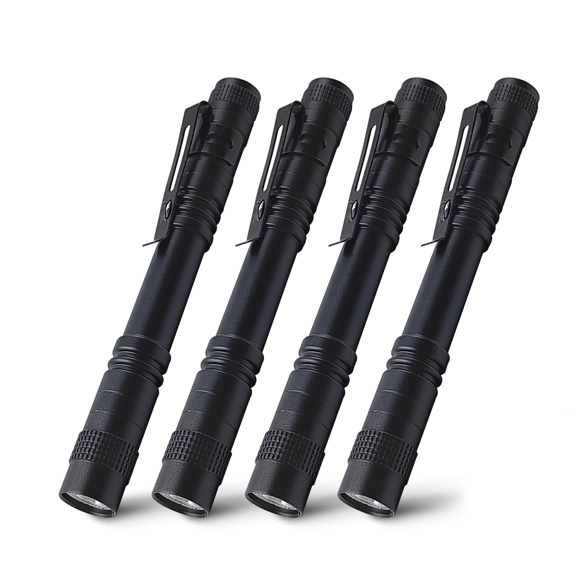 Naiveisland Pen Flashlight, Led Pen Light Flashlights With Clip,High Lumen Mini Pocket Medical Penlight Inspection Flashlight,4-Pack
