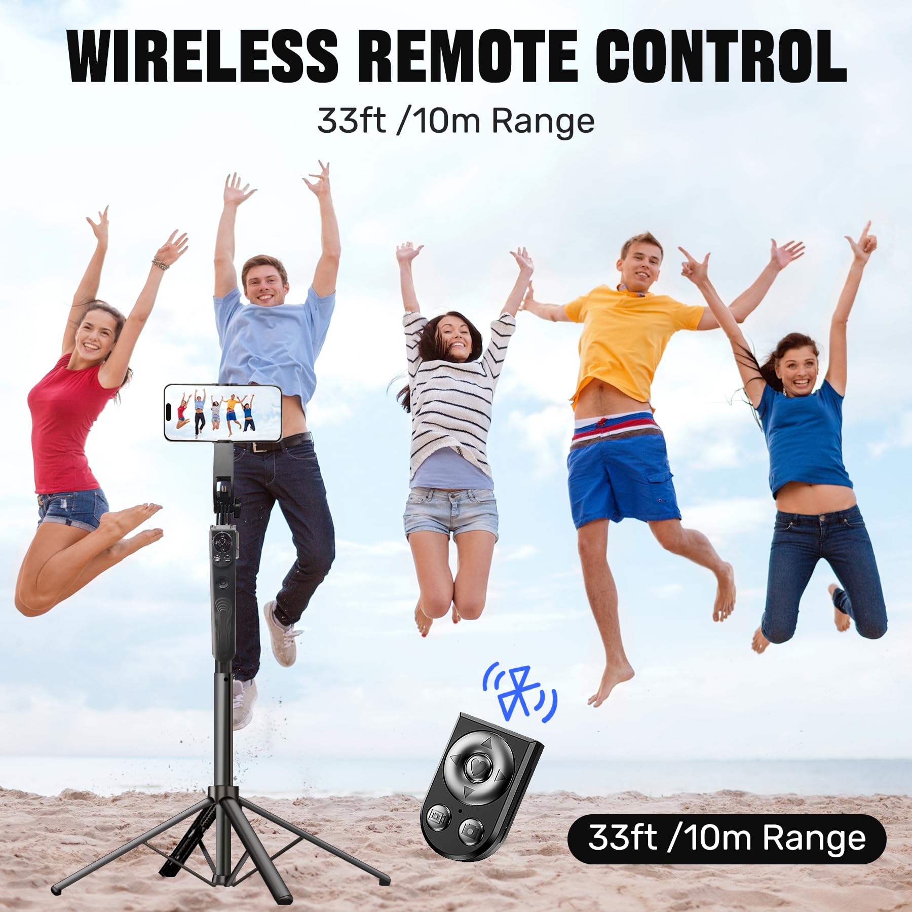 Hefrseyo Auto Face Tracking Selfie Stick Tripod For Iphone With Light,360 Rotation That Follows Your Movement,70" Phone Camera Tripod Stand With Remote For Content Creator Vlog Live Stream Video Recording