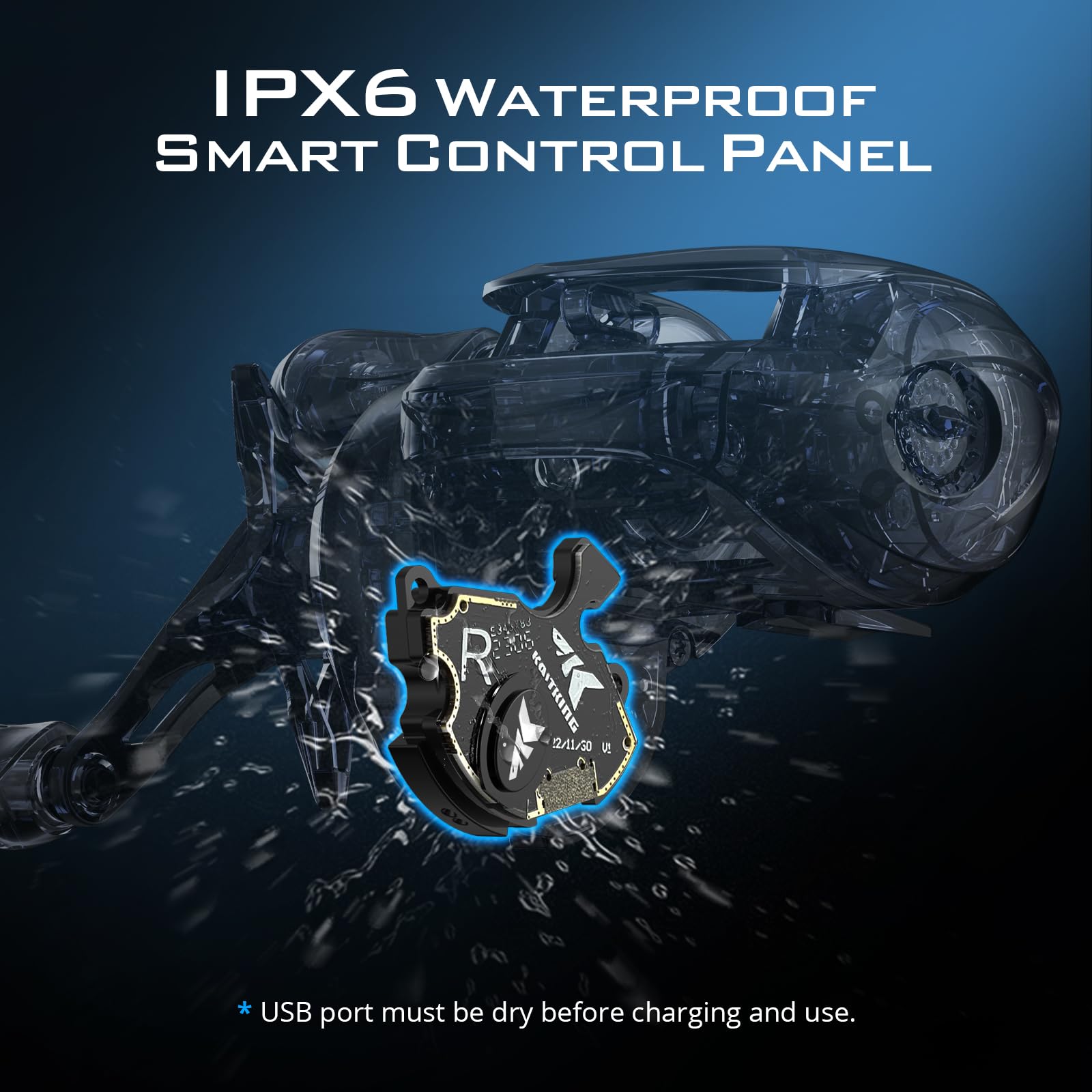 Kastking Ireel One Ifc Smart Baitcasting Fishing Reel, Bluetooth Connectivity To Smart Devices And App, Smoother & Longer Casts With Axis Eye Line Guide And Digital Ifc Braking System