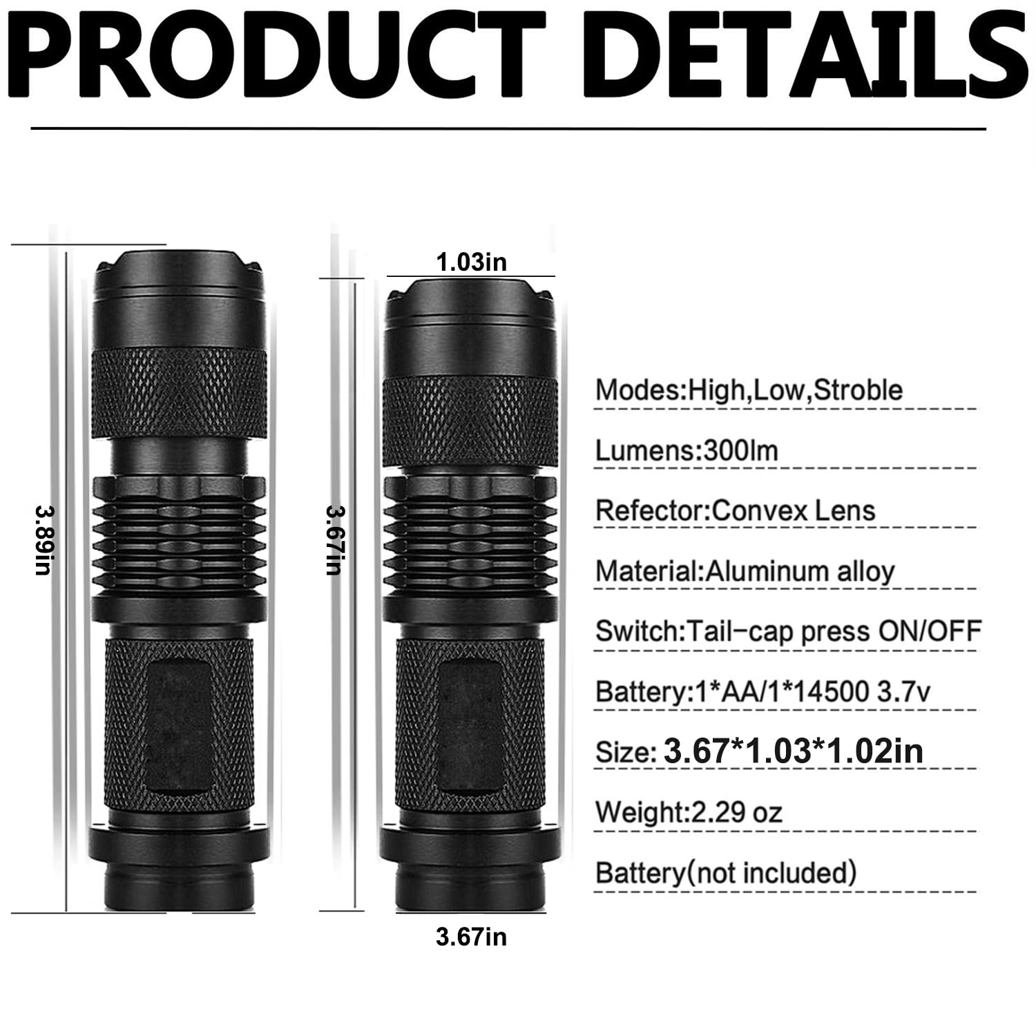 Hyvczp High Power Red Led Flashlight  Powerful Scalable  3 Modes Red Light Torch For Astronomy, Aviation, Night Observation