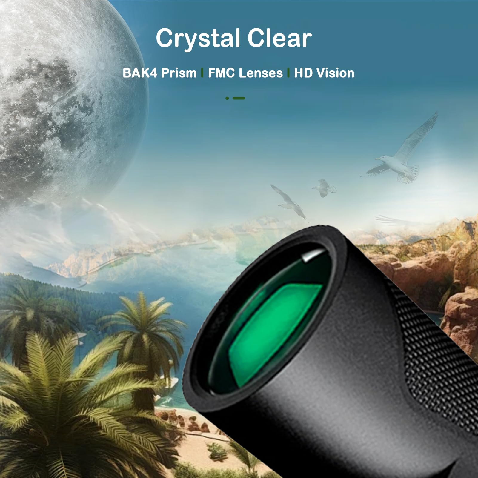 Aiscrofa Aiscrofa12X42 Hd Binoculars For Adults High Powered With Phone Adapter, Tripod And Tripod Adapter - Super Bright Waterproof Binoculars For Bird Watching Cruise Ship